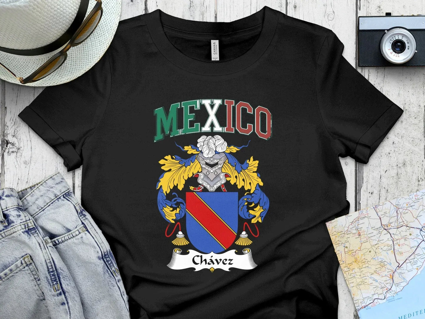 Mexico Chavez Coat of Arms Graphic T-Shirt product