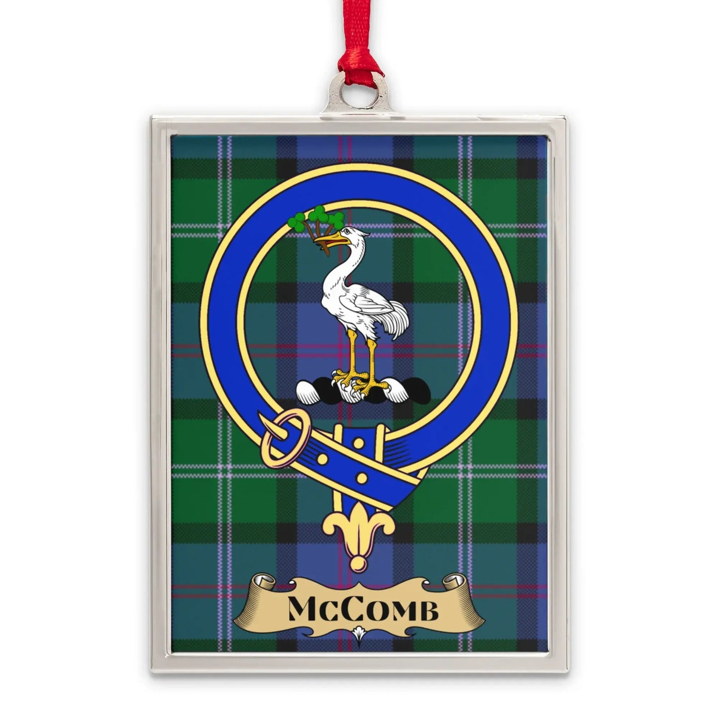 McComb Crest Plaid Pattern Hanging Ornament product