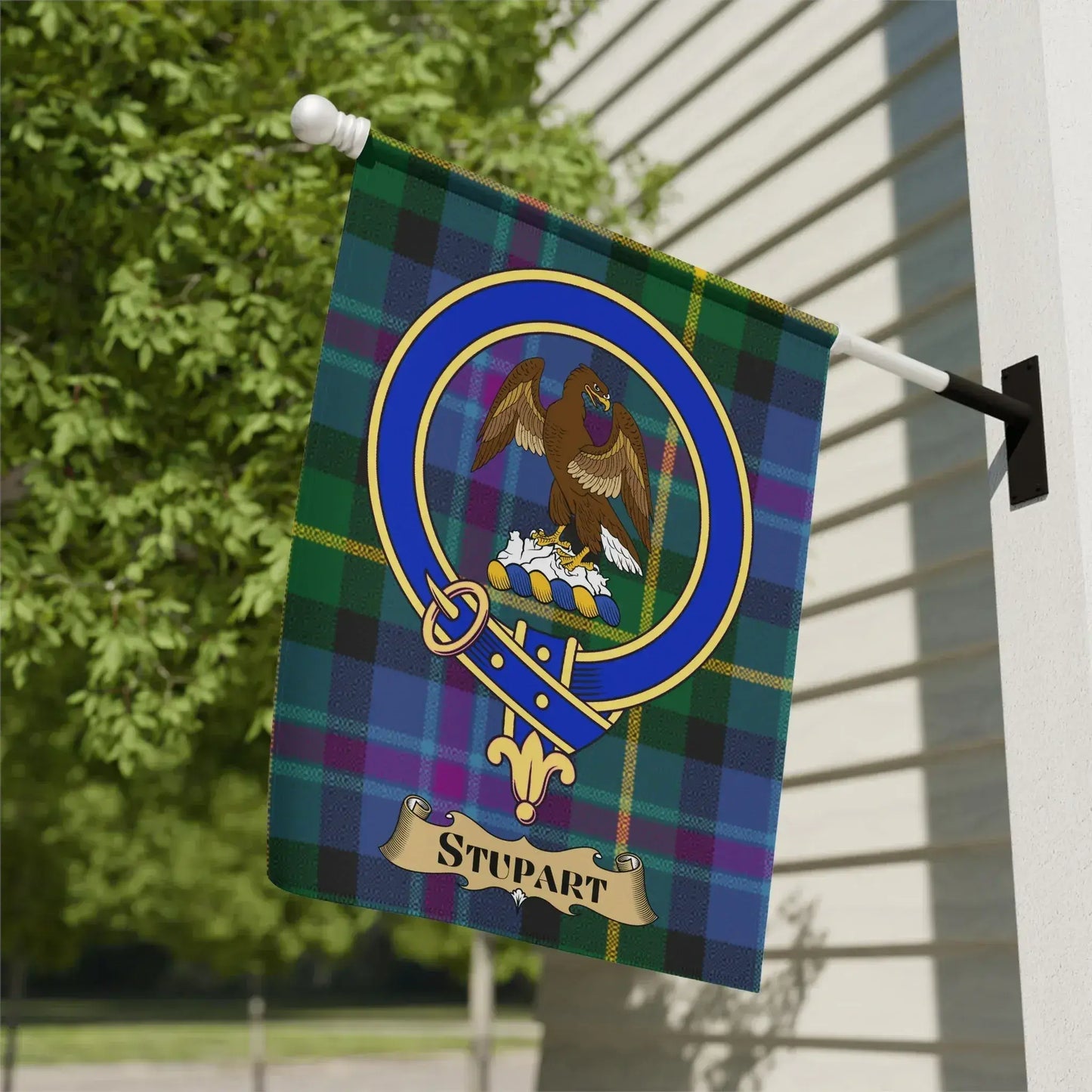 Stupart Clan Crest Banner Wall Hanging Printed product