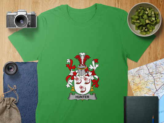 Hunter Family Crest T-Shirt for Proud Heritage