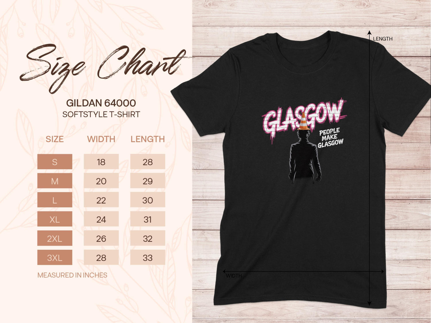 Glasgow People Make Glasgow Silhouette Art T-Shirt - Celtic Ancestry Gifts