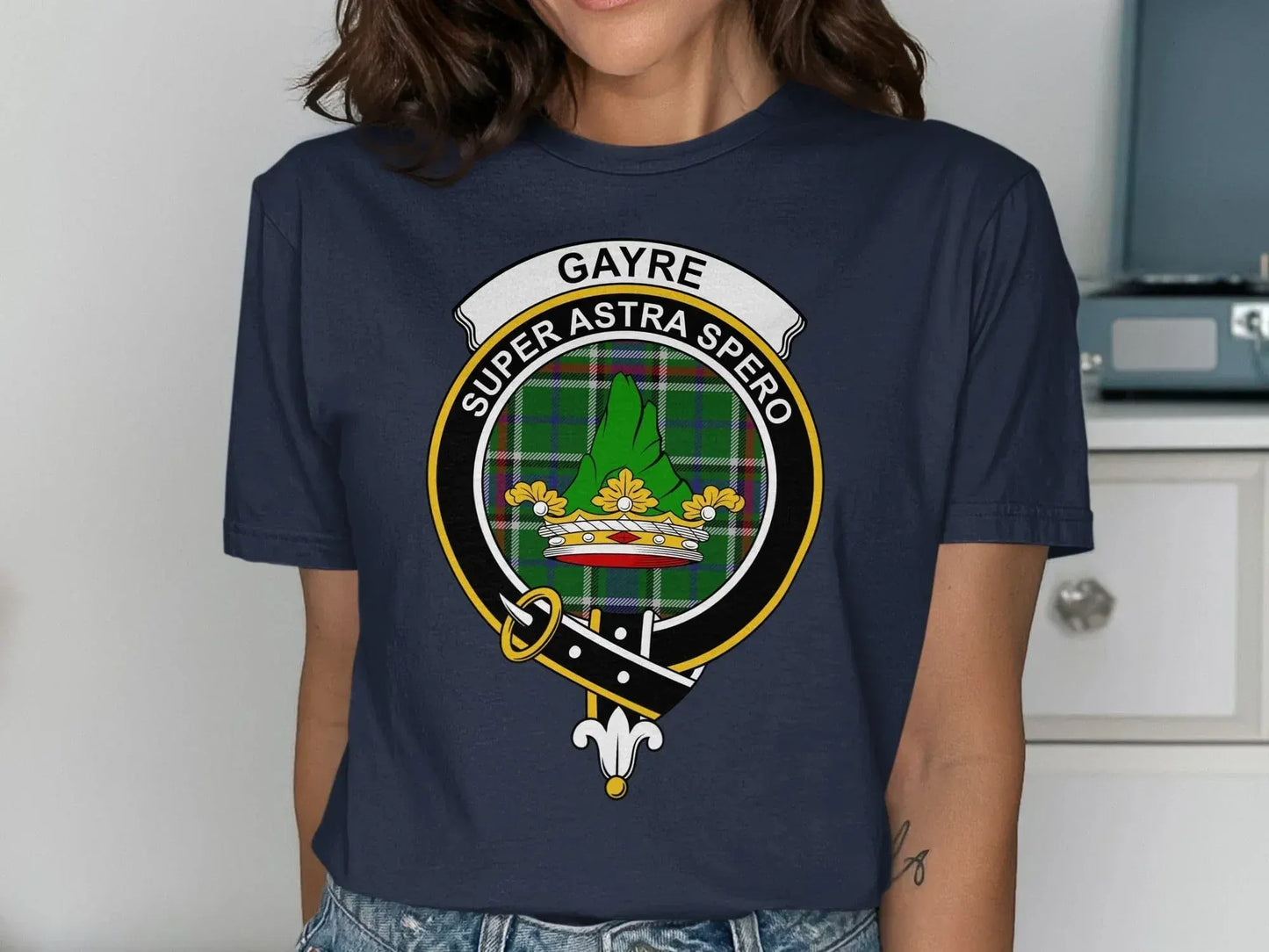 Super Astra Spero Gayre Emblem Blue T-Shirt product type