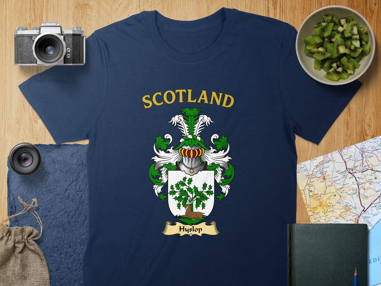 Scotland Hyslop Family Heritage Crest T-Shirt product