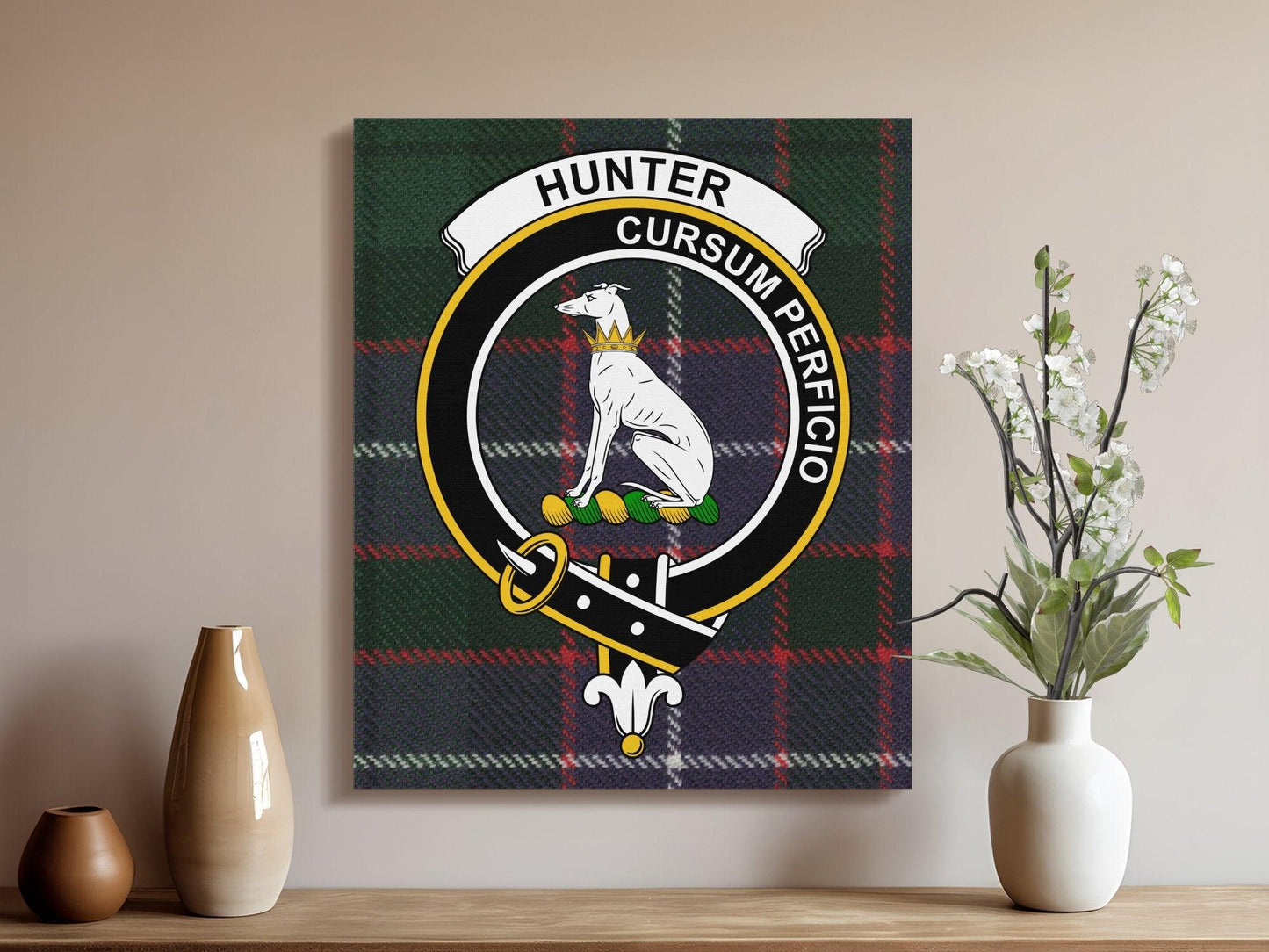 Hunter Cursum Perfici Scottish Clan Wall Art product type
