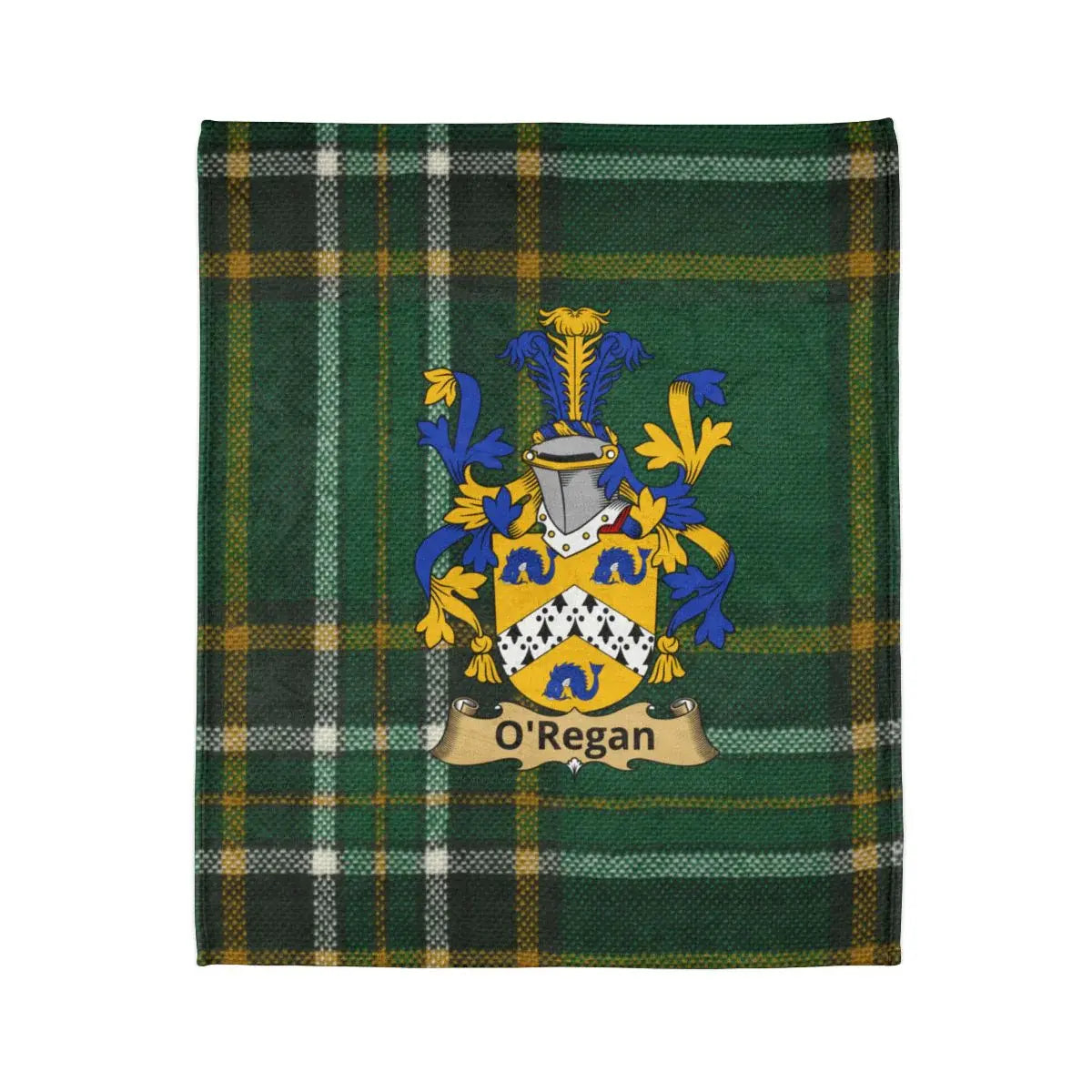O'Regan Family Crest Tartan Blanket product