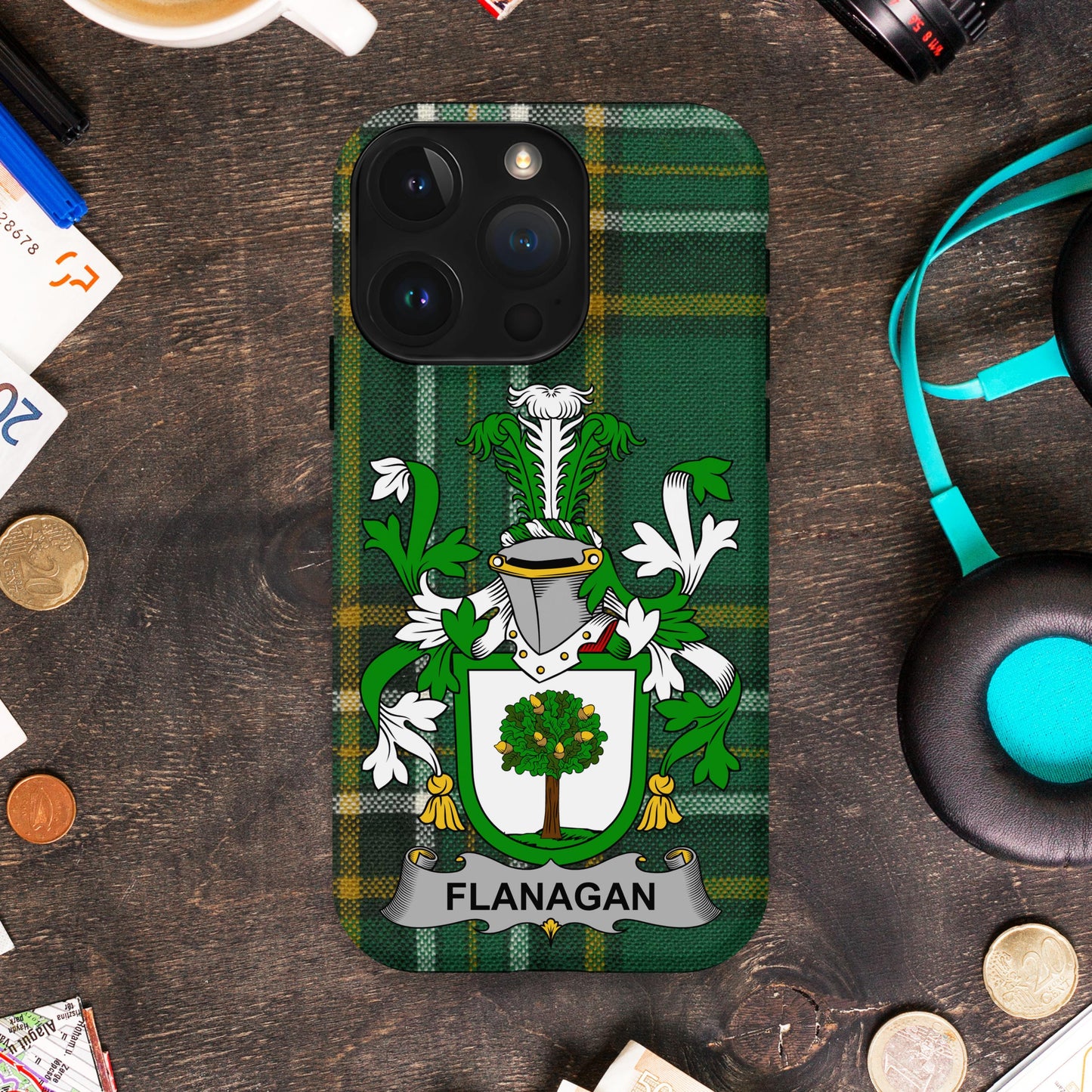 Flanagan Family Crest iPhone Case Protective Cover product type