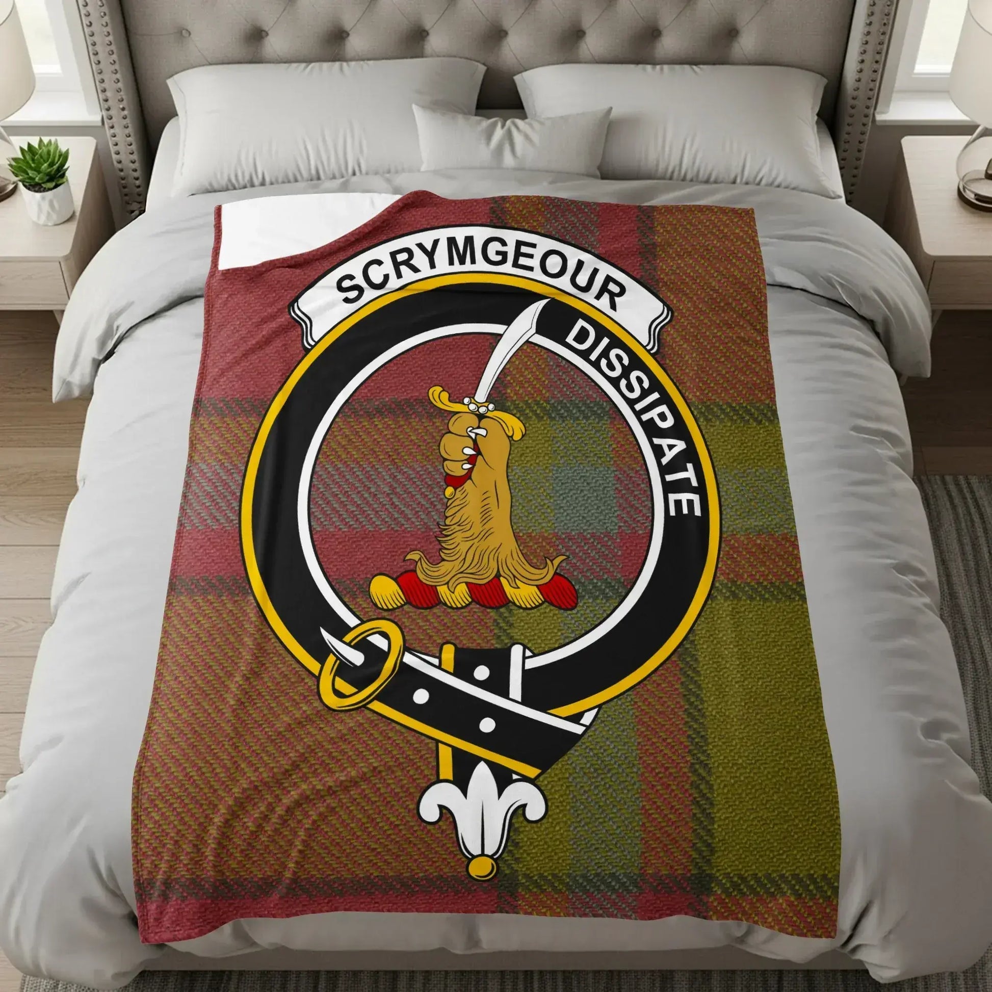 Clan Scrymgeour Dissipate Plaid Design Blanket product