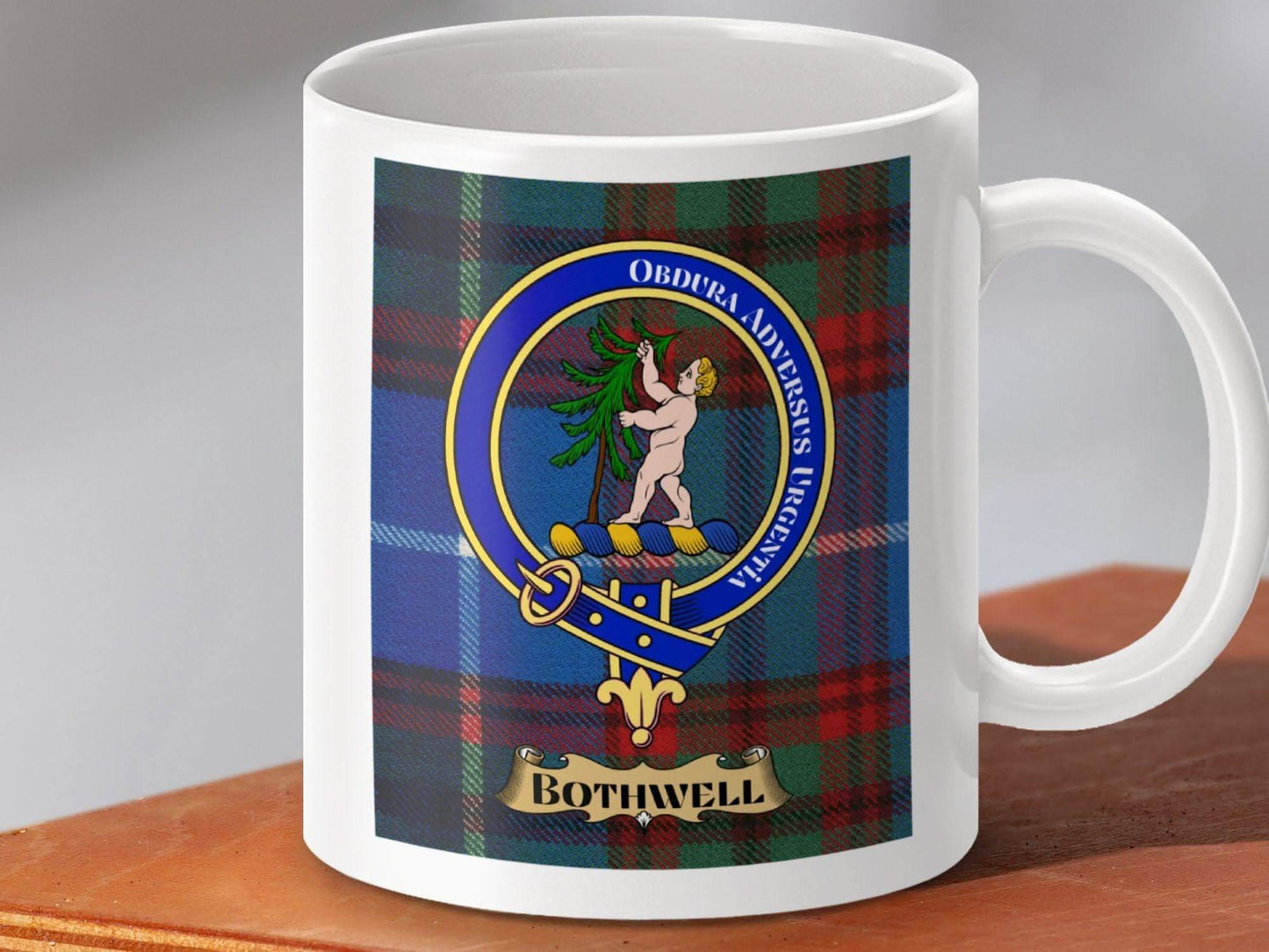 Clan Bothwell Coat of Arms Tartan Mug product type