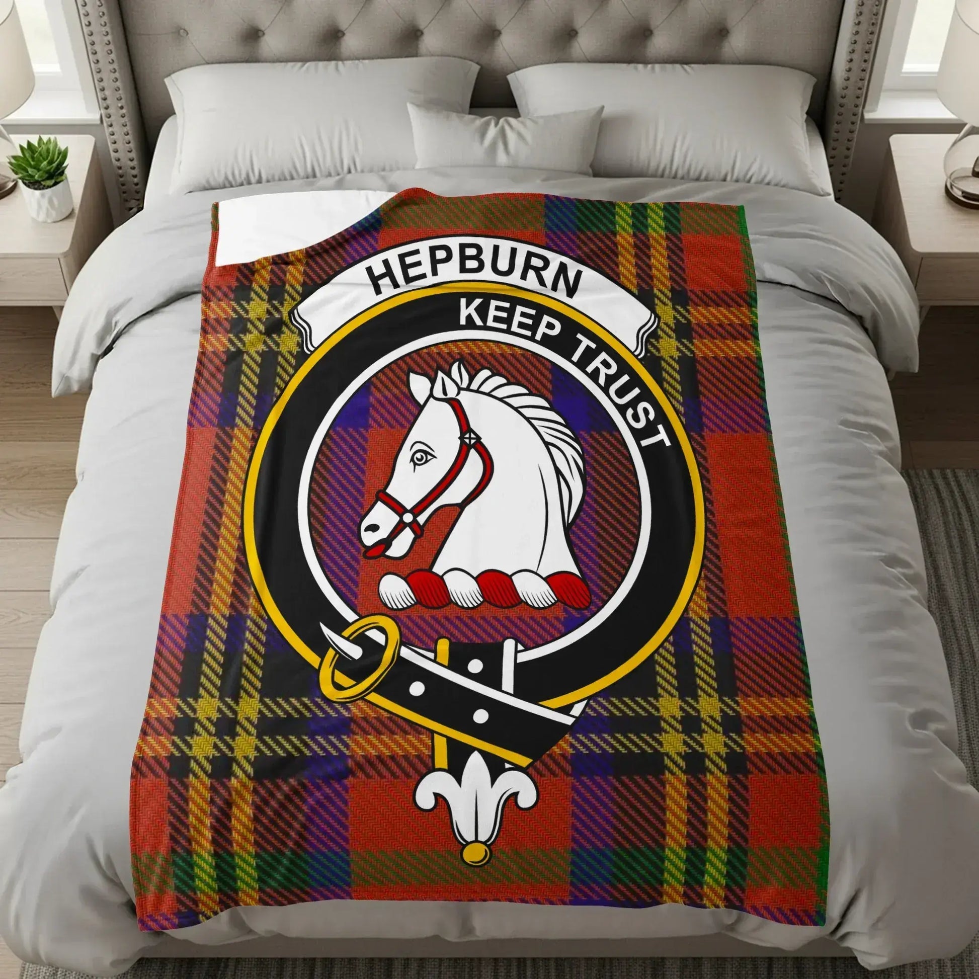 Hepburn Keep Trust Plaid Blanket bedding product