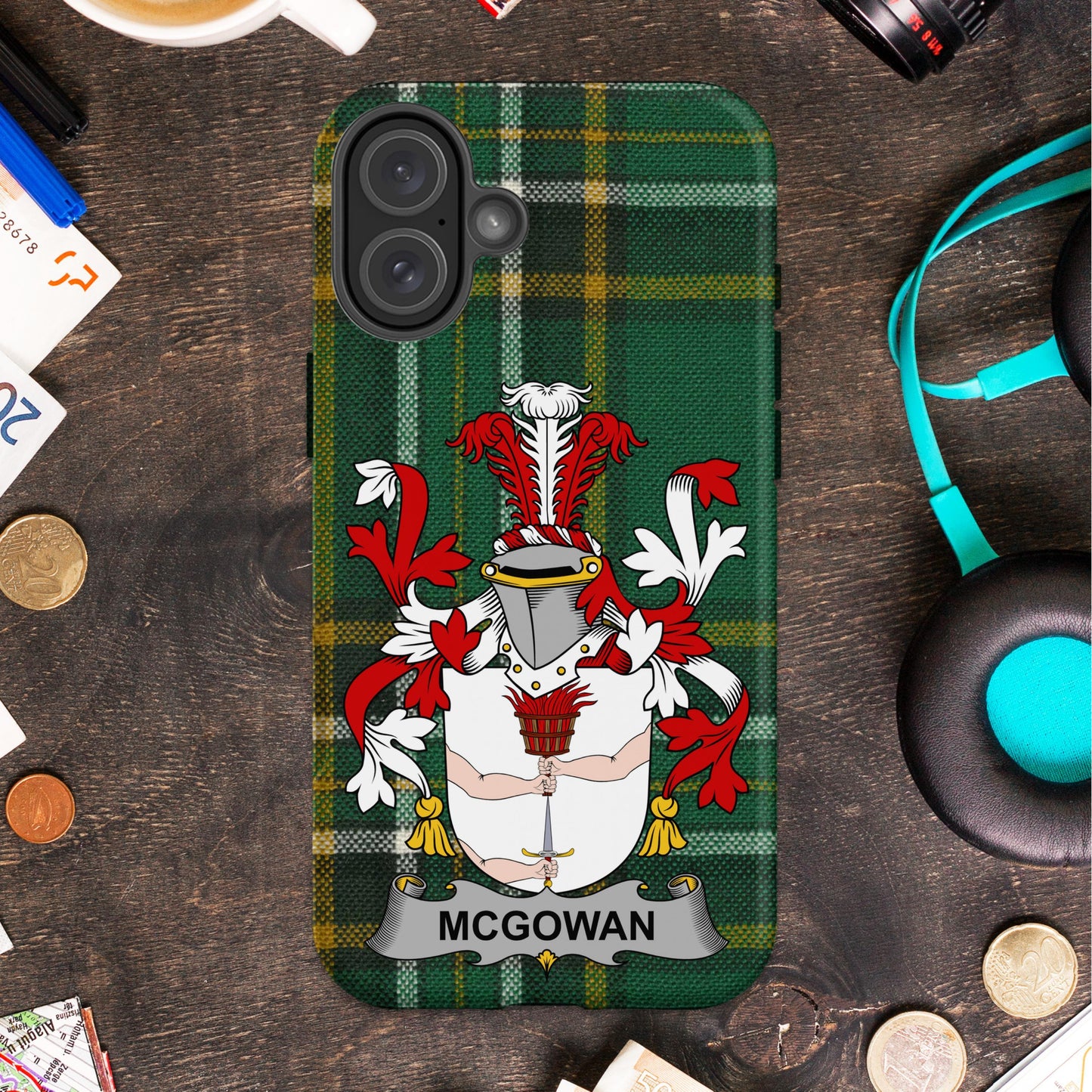 Tartan Crest Personalized Phone Case product