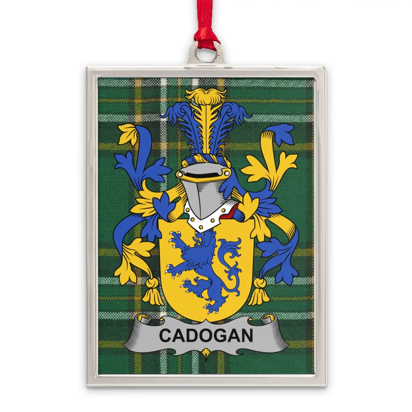 Cadogan Family Crest Plaid Pattern Ornament product type