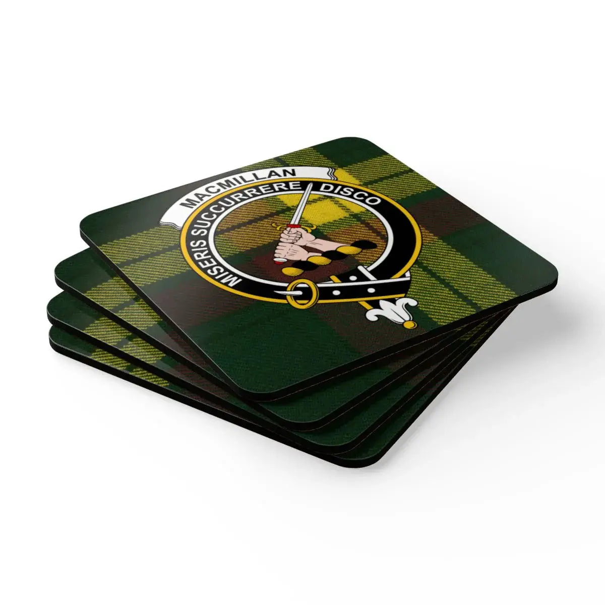 Macmillan Tartan Clan Crest Coasters product type