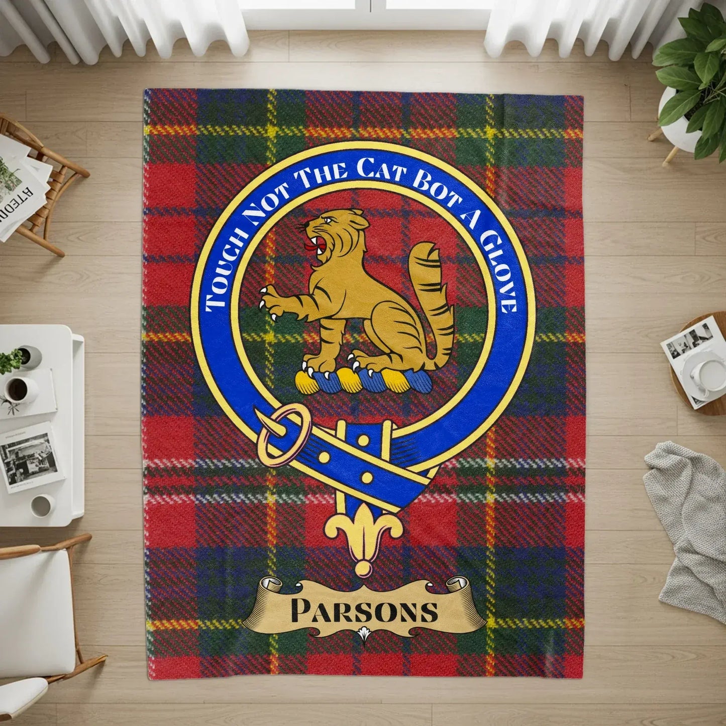 Scottish Tartan Clan Crest Parsons Rug product
