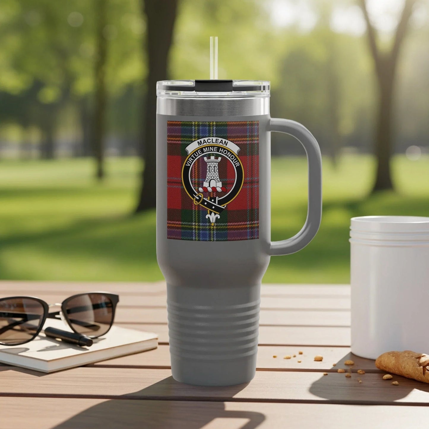 Insulated Travel Mug With Clan Crest Print product type