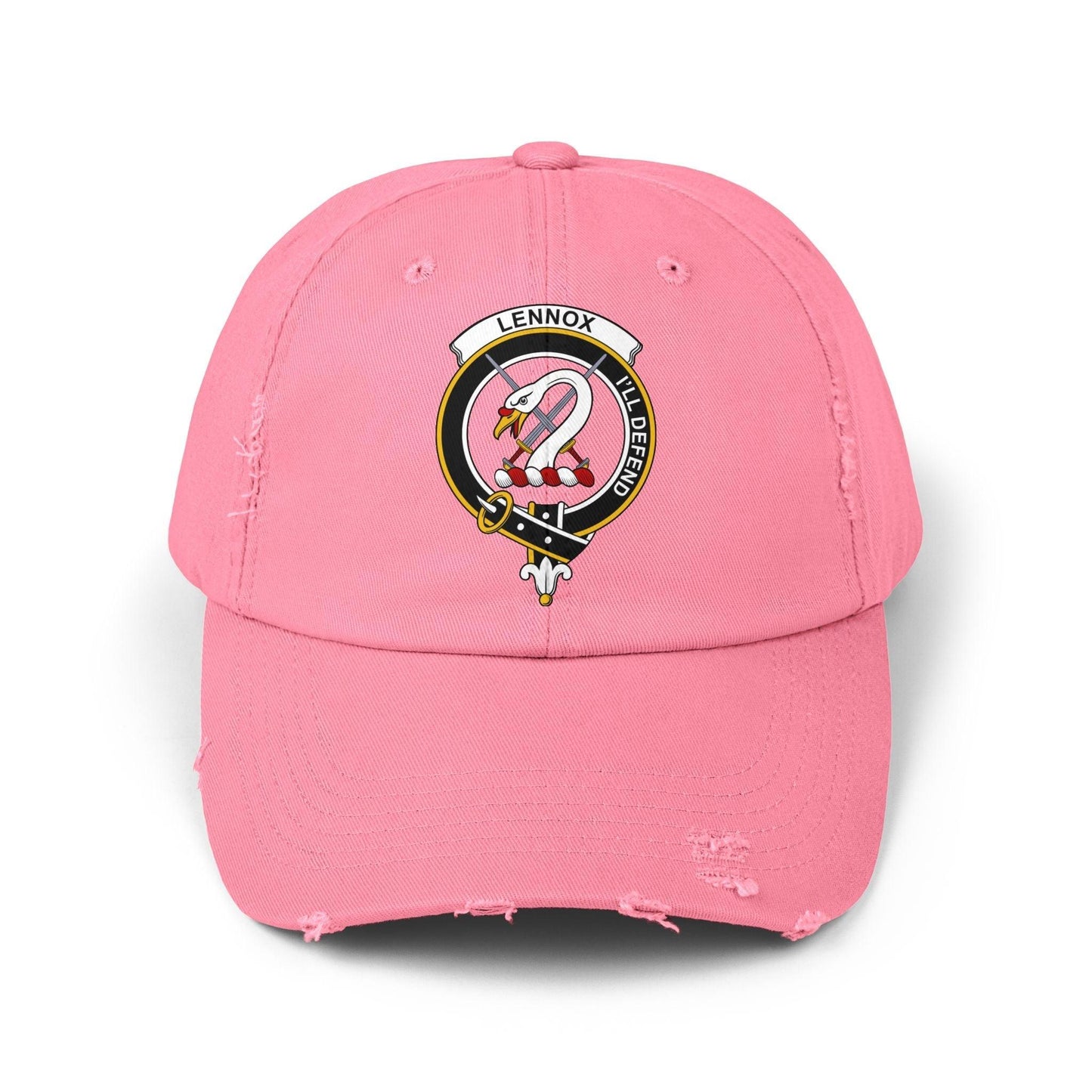 Lennox Clan Crest Scottish Distressed Baseball Cap - Celtic Ancestry Gifts