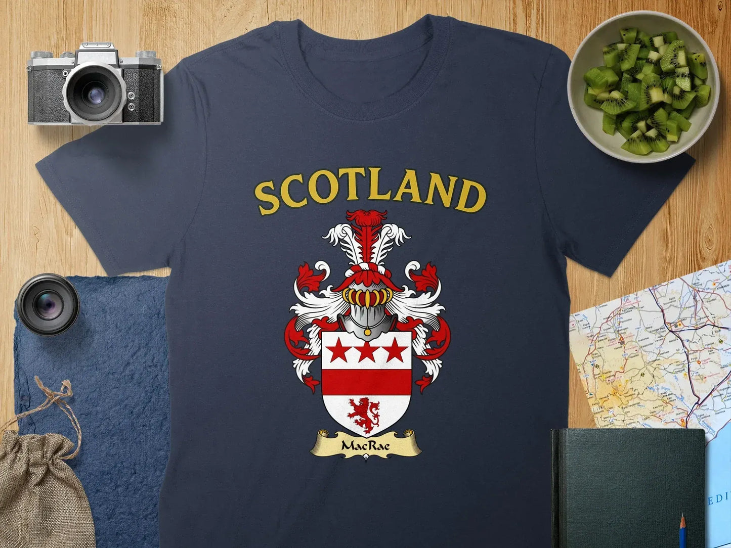 Scotland MacRae Family Crest Graphic T-Shirt product type