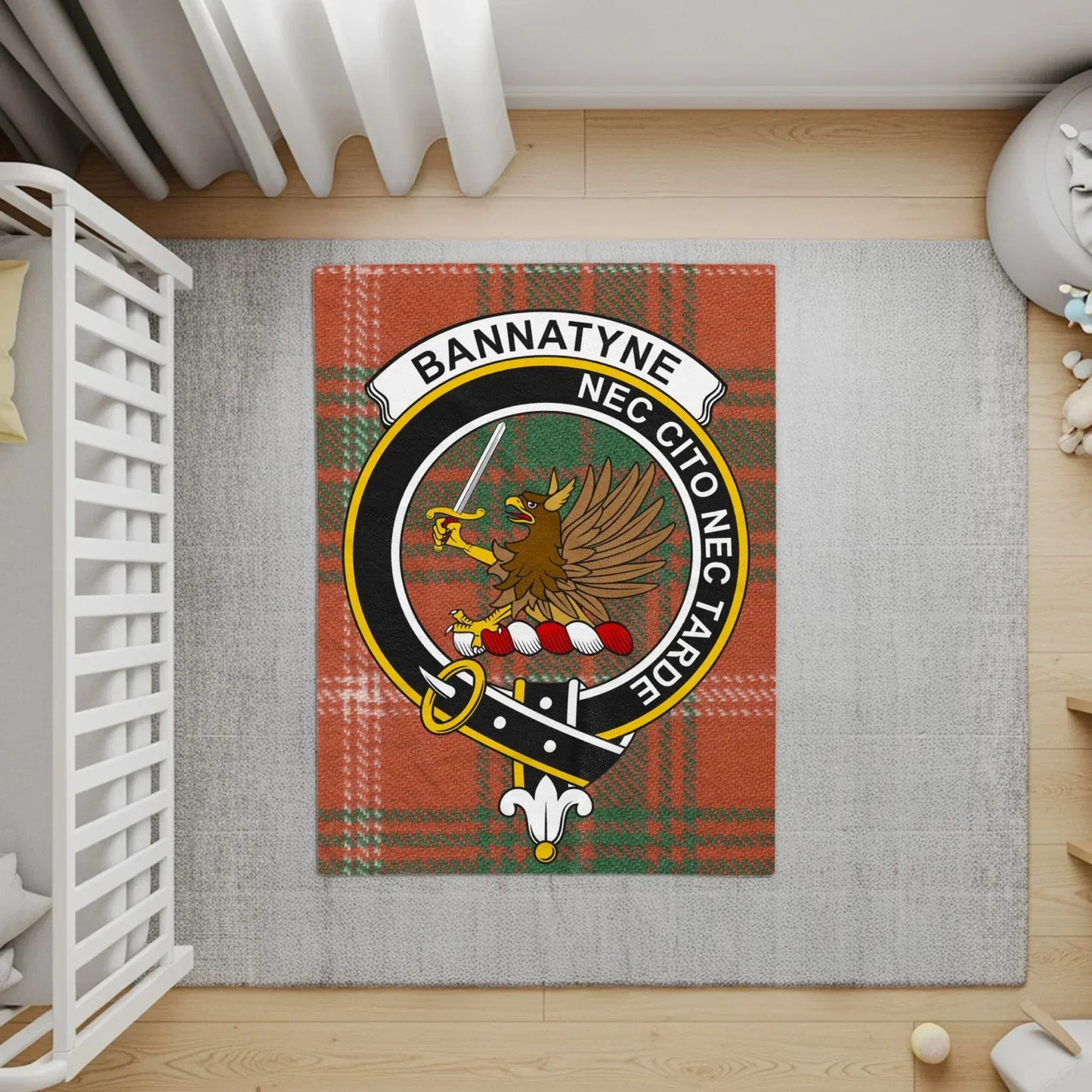 Bannatyne Crest Tartan Rug for Home Decor product