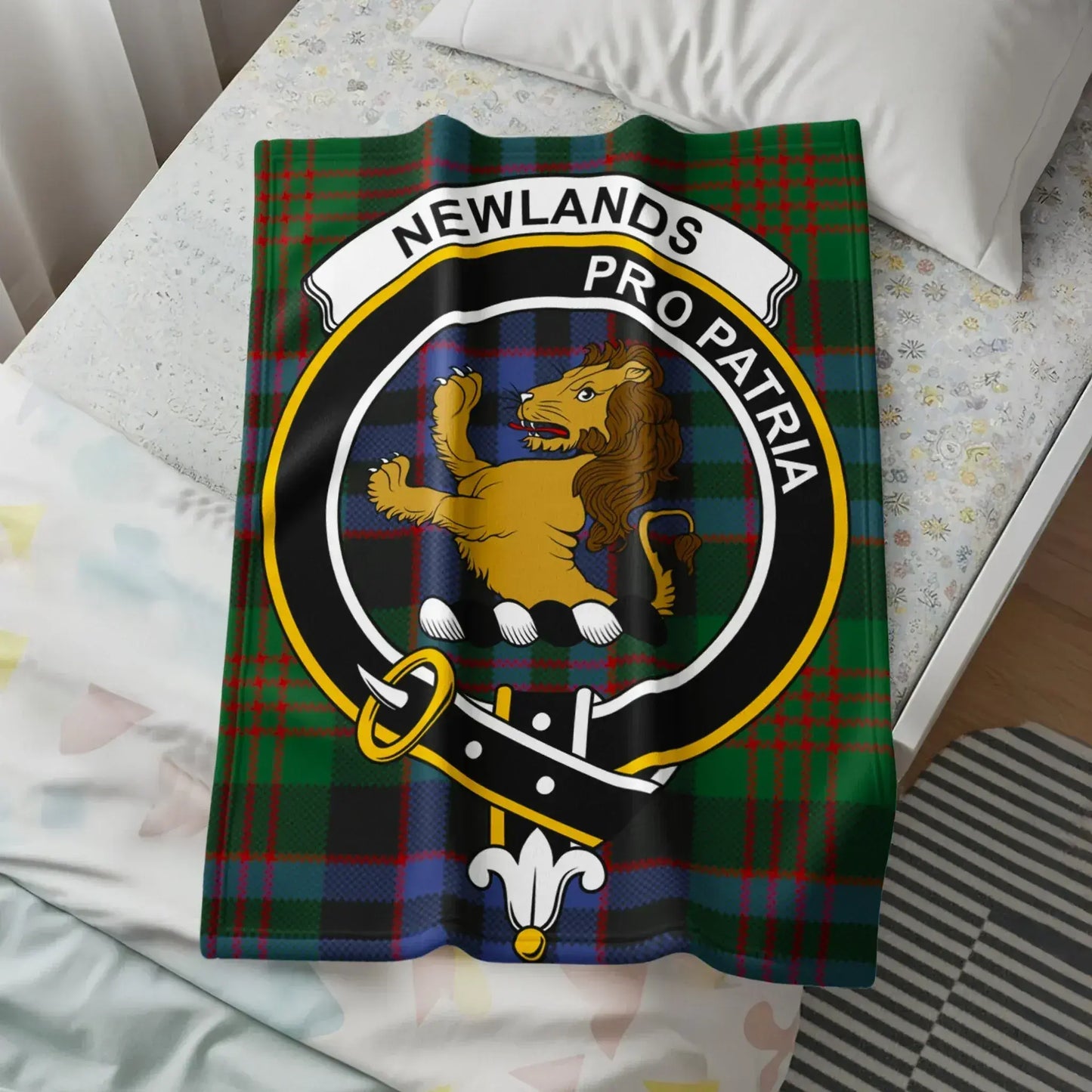 Newlands Pro Patria Plaid Patterned Bedspread product type