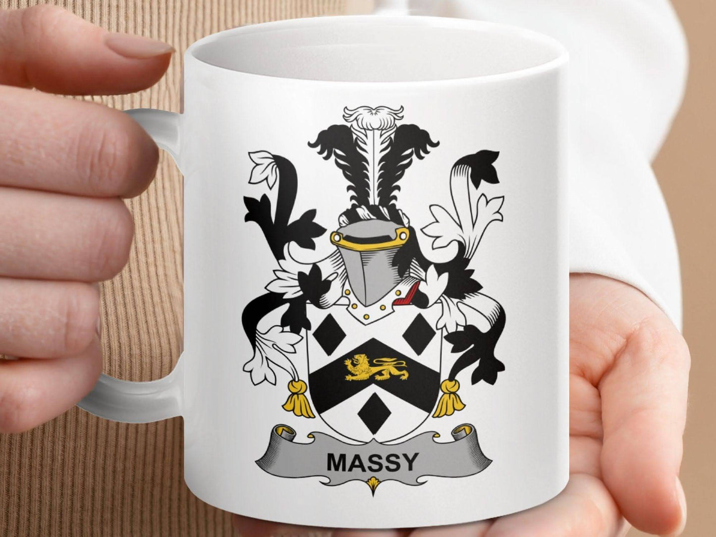 Massy Surname Irish Family Crest Mug - Celtic Ancestry Gifts