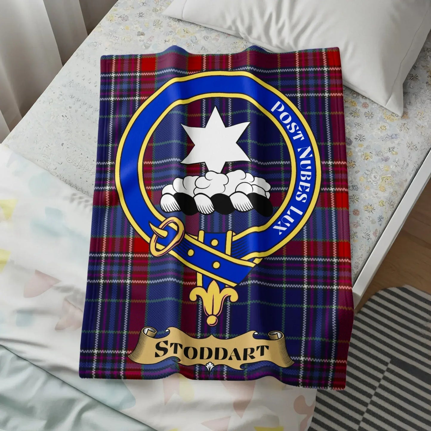 Stoddart Family Crest Plaid Blanket product type