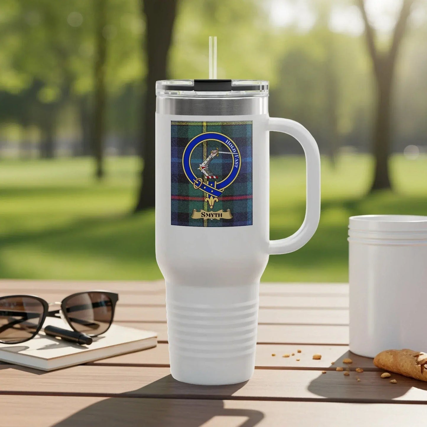 Insulated Travel Mug with Handle Park Scenes product