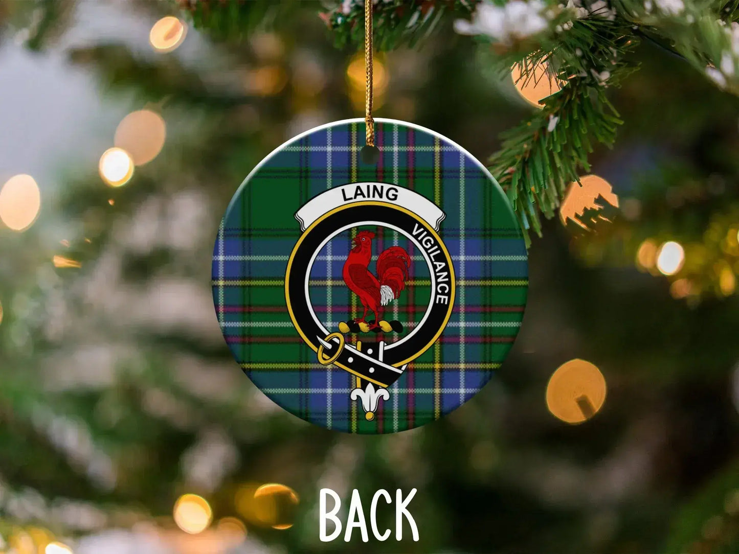 Laing Vigilance Tartan Christmas Ornament product