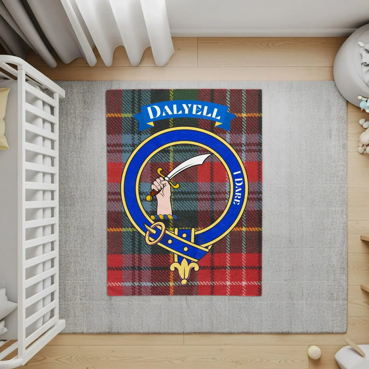 Dalzell I Dare Clan Tartan Design Area Rug product
