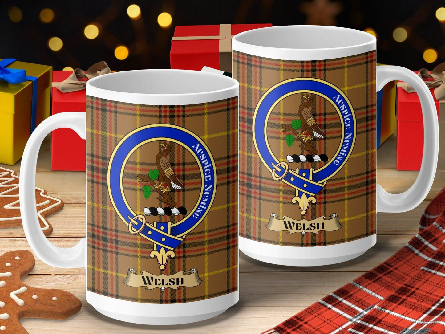 Personalized Clan Welsh Family Tartan Mug Gift product type