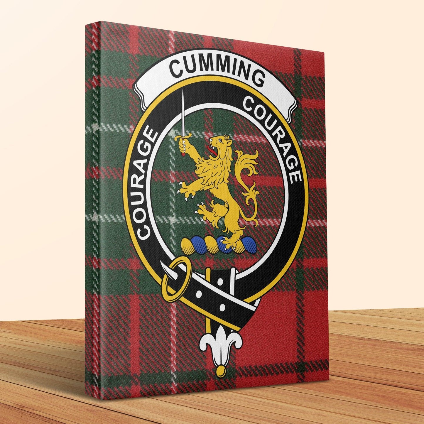 Courage Courage Cumming Plaid Canvas Wall Art product