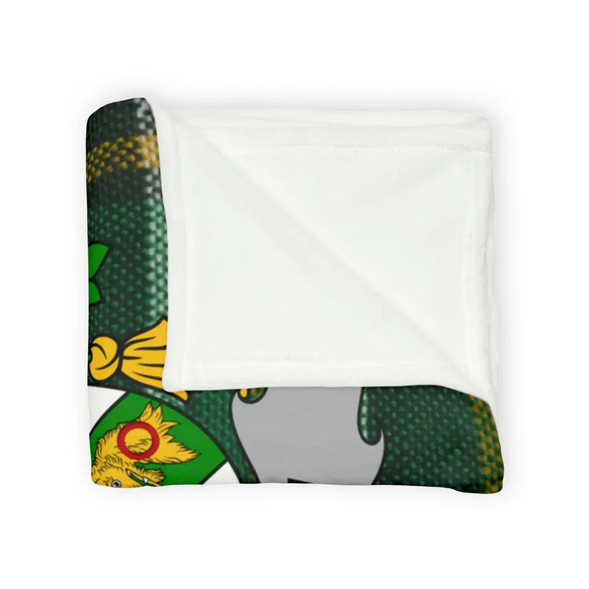 Green Yellow and Grey Coat of Arms Blanket product