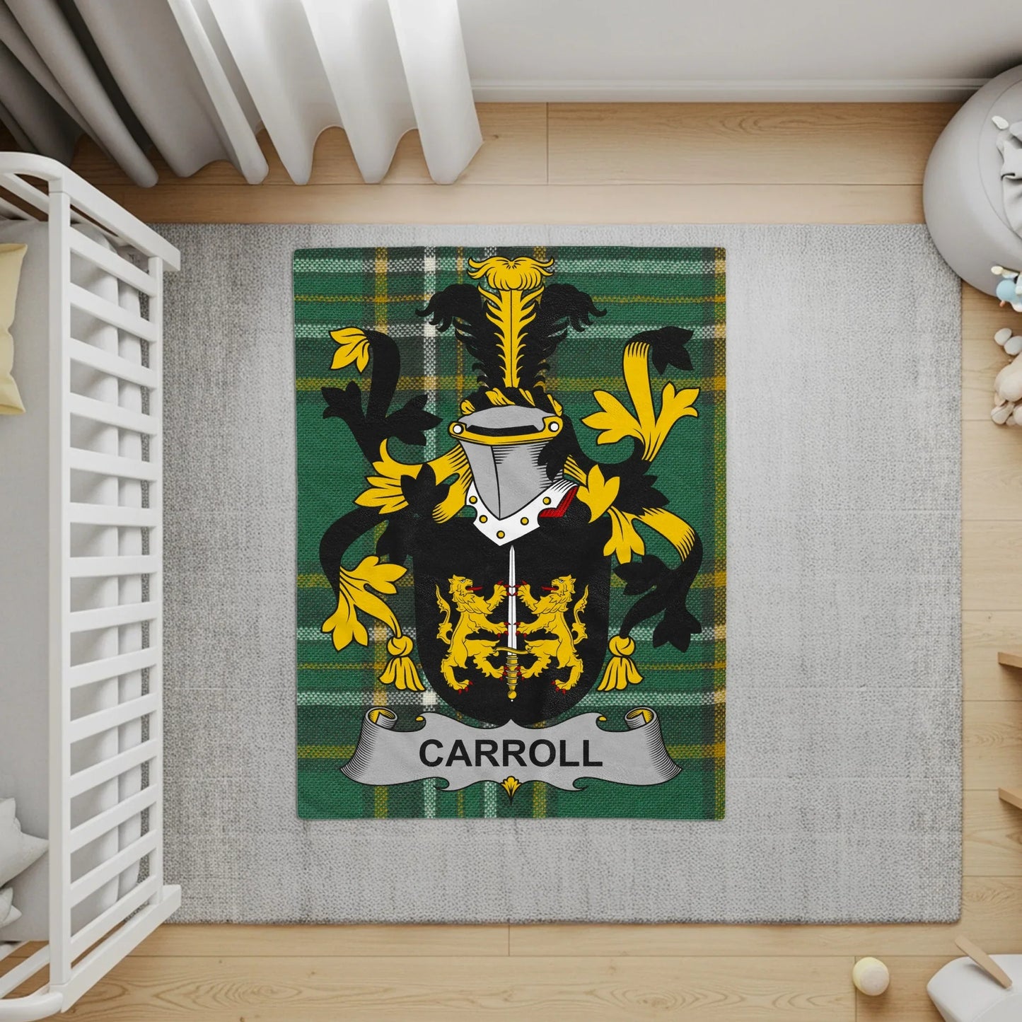 Family Crest Design with Carroll Insignia Rug product
