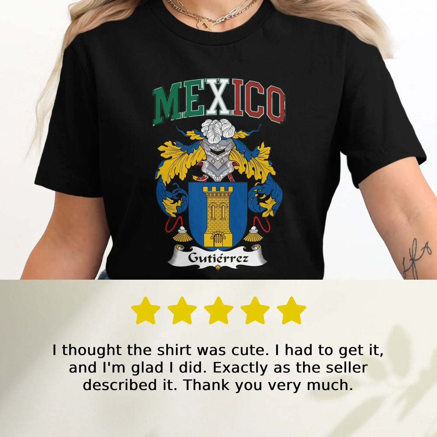 Authentic Mexican Heritage Family Crest Shirt product