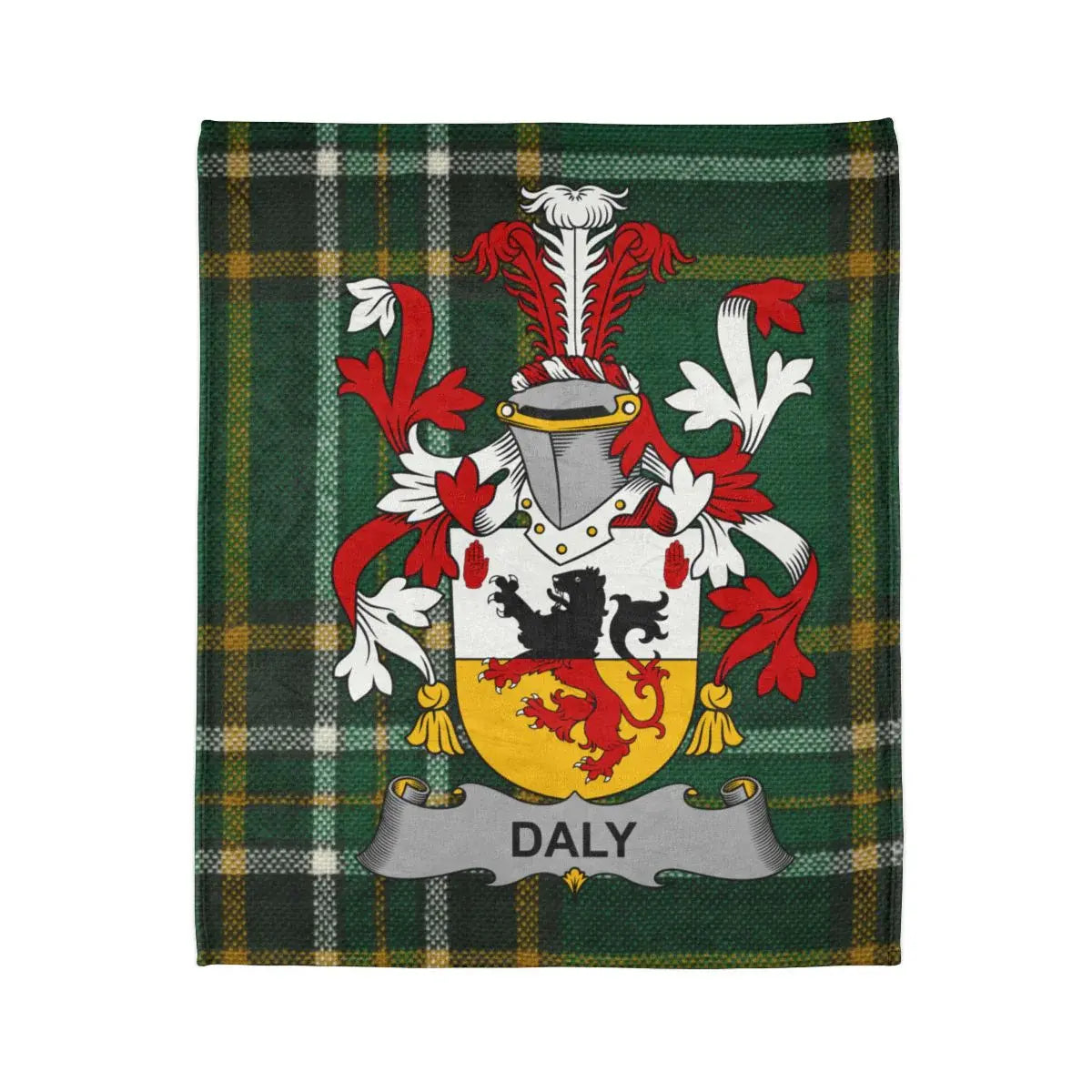 Personalized Daly Family Crest Tartan Blanket product