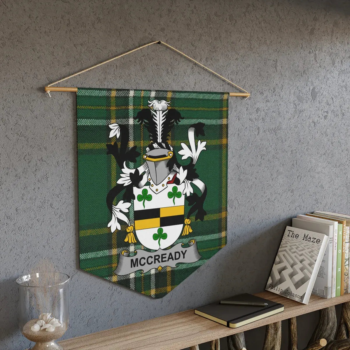 McCready Family Crest Plaid Wall Hanging product type