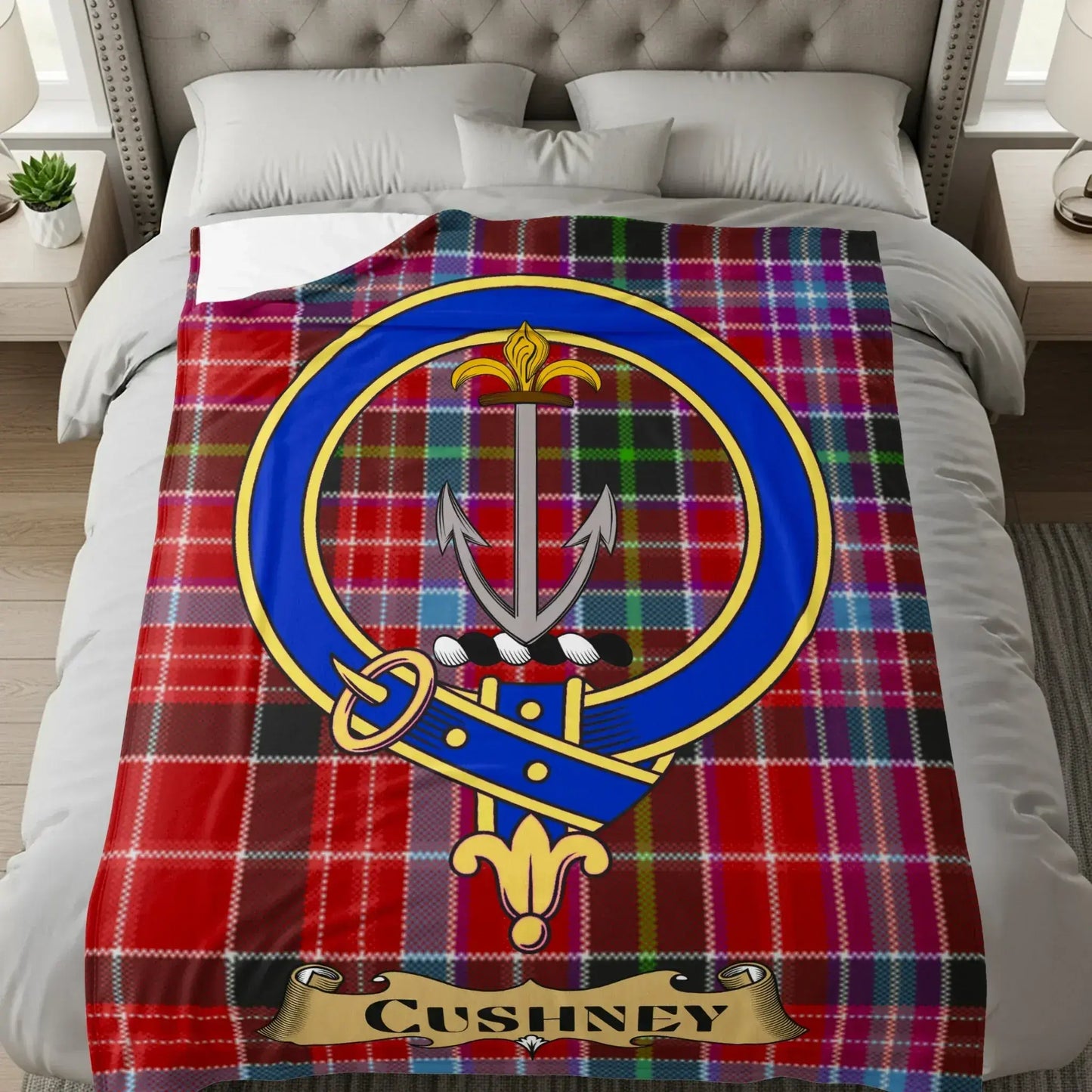 Cushnie Tartan Throw Blanket Cozy Home Decor product
