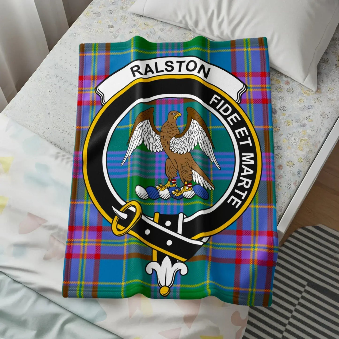 Ralston Fide Et Marte Plaid Design Comforter product