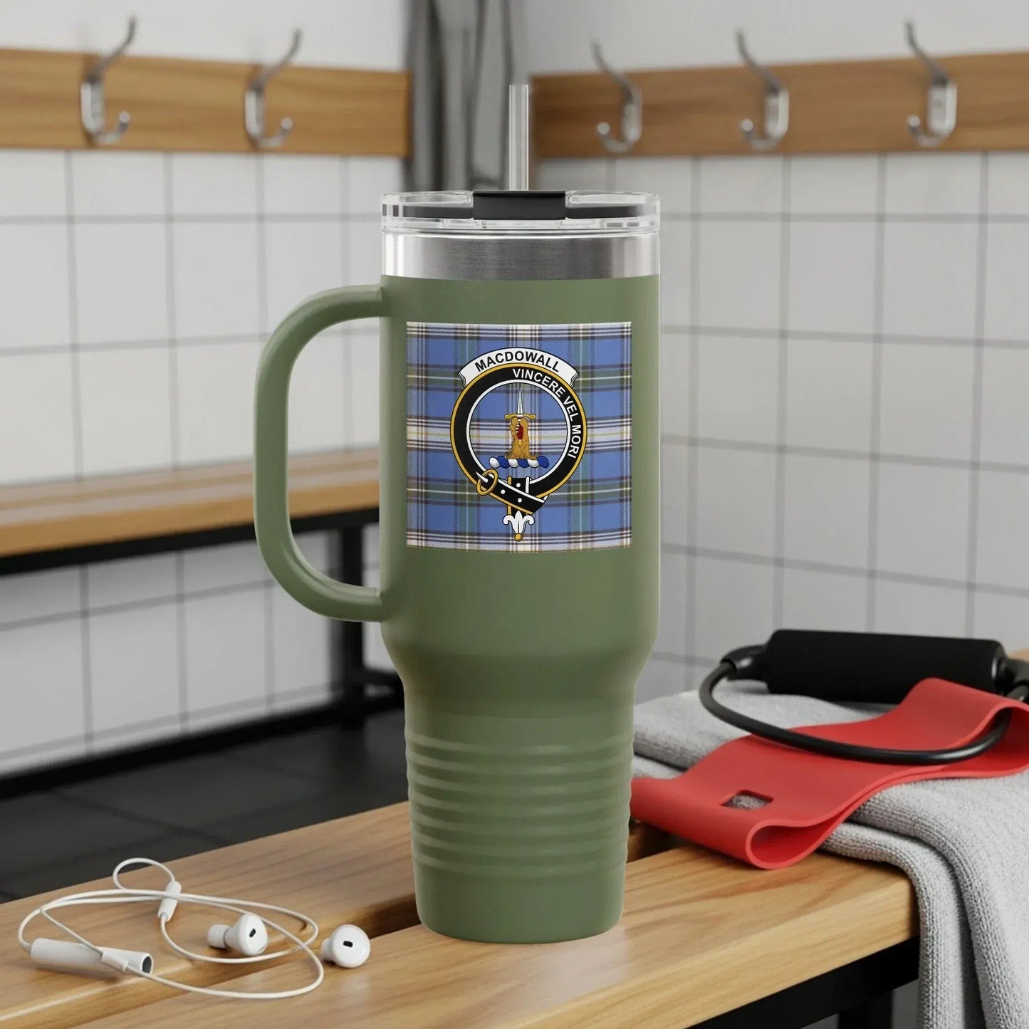 Macdowall Huntly Crest Plaid Tumbler product