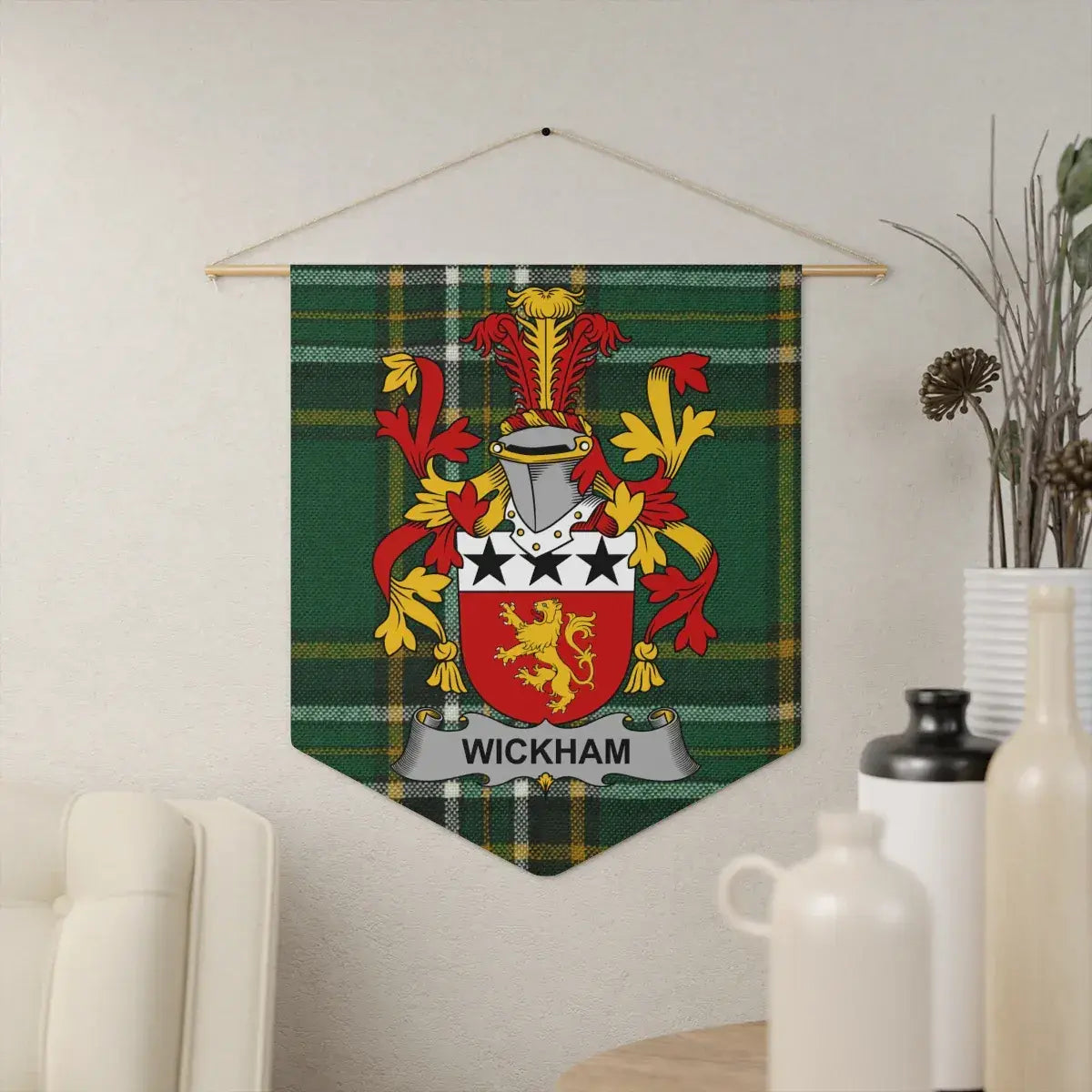 Personalized Scottish Clan Crest Wickham Hanging product