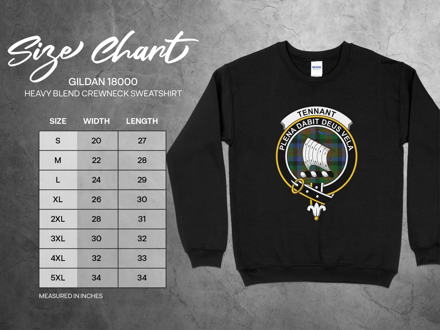 Tennant Shield Design on Crewneck Sweatshirt product