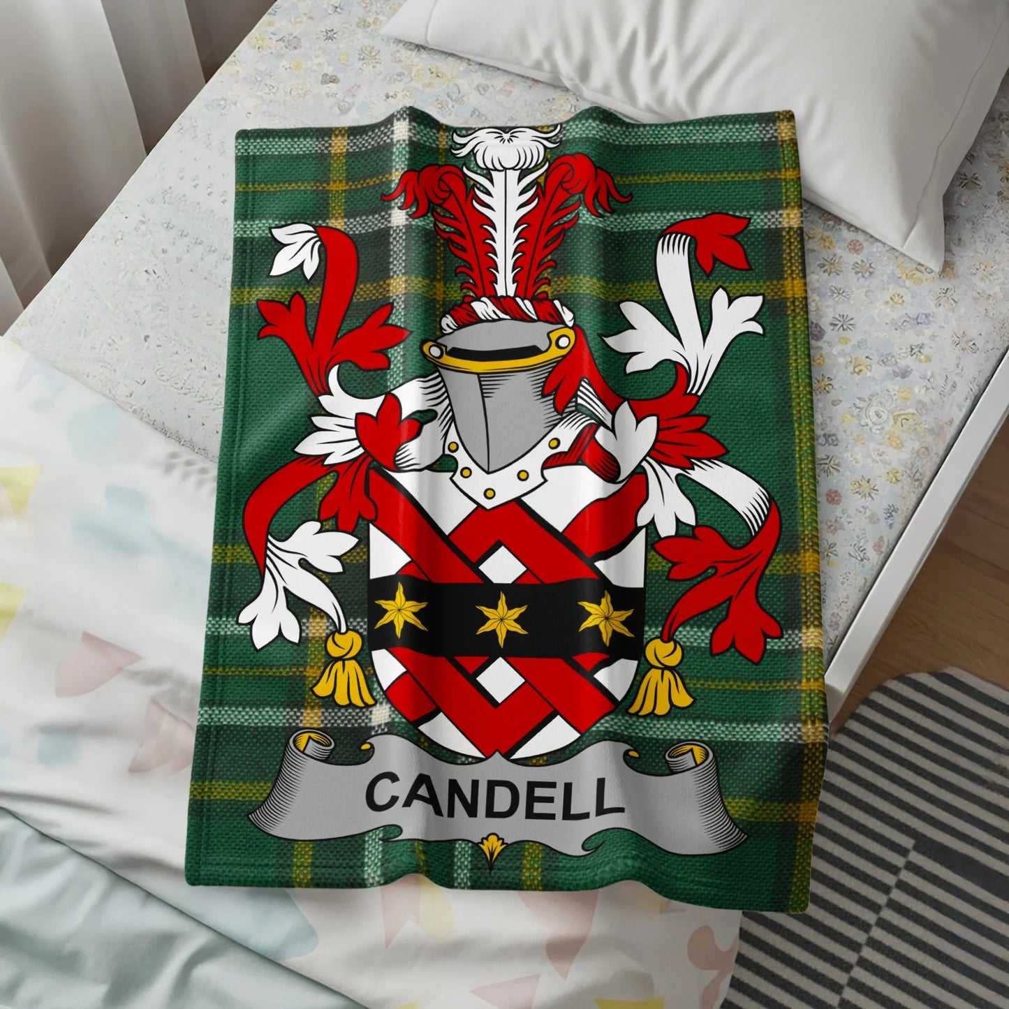 Custom Family Crest Blanket Personalized Product