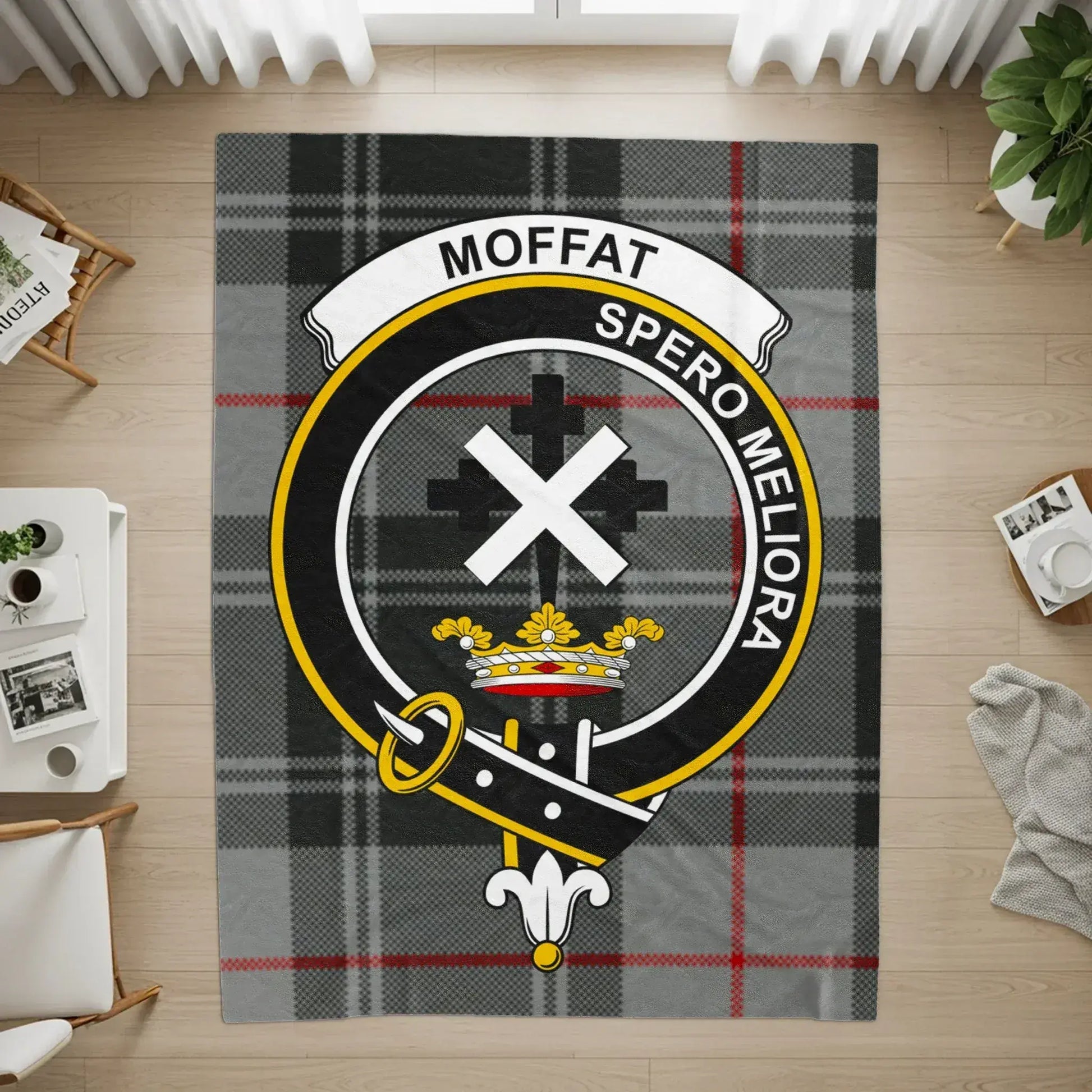 Moffat Spero Meliora Tartan Pattern Custom Rug product