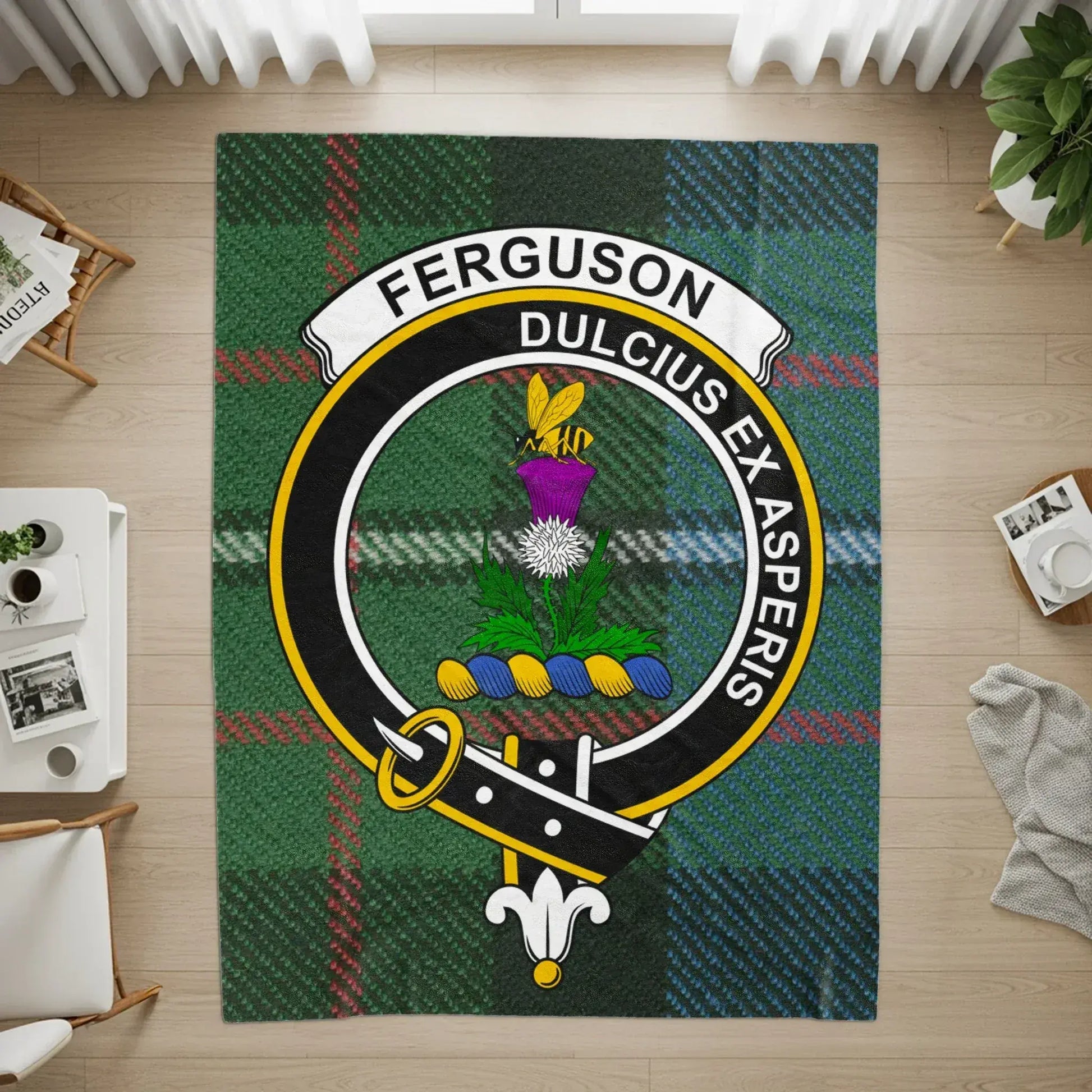 Stylish Ferguson Dulcius Ex Asperis Emblem Rug product type