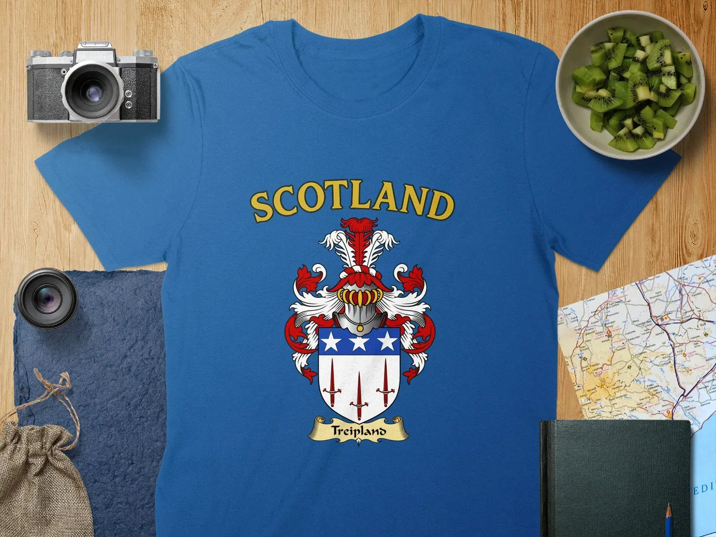 Scotland Emblem Graphic Teal Blue T-Shirt product type