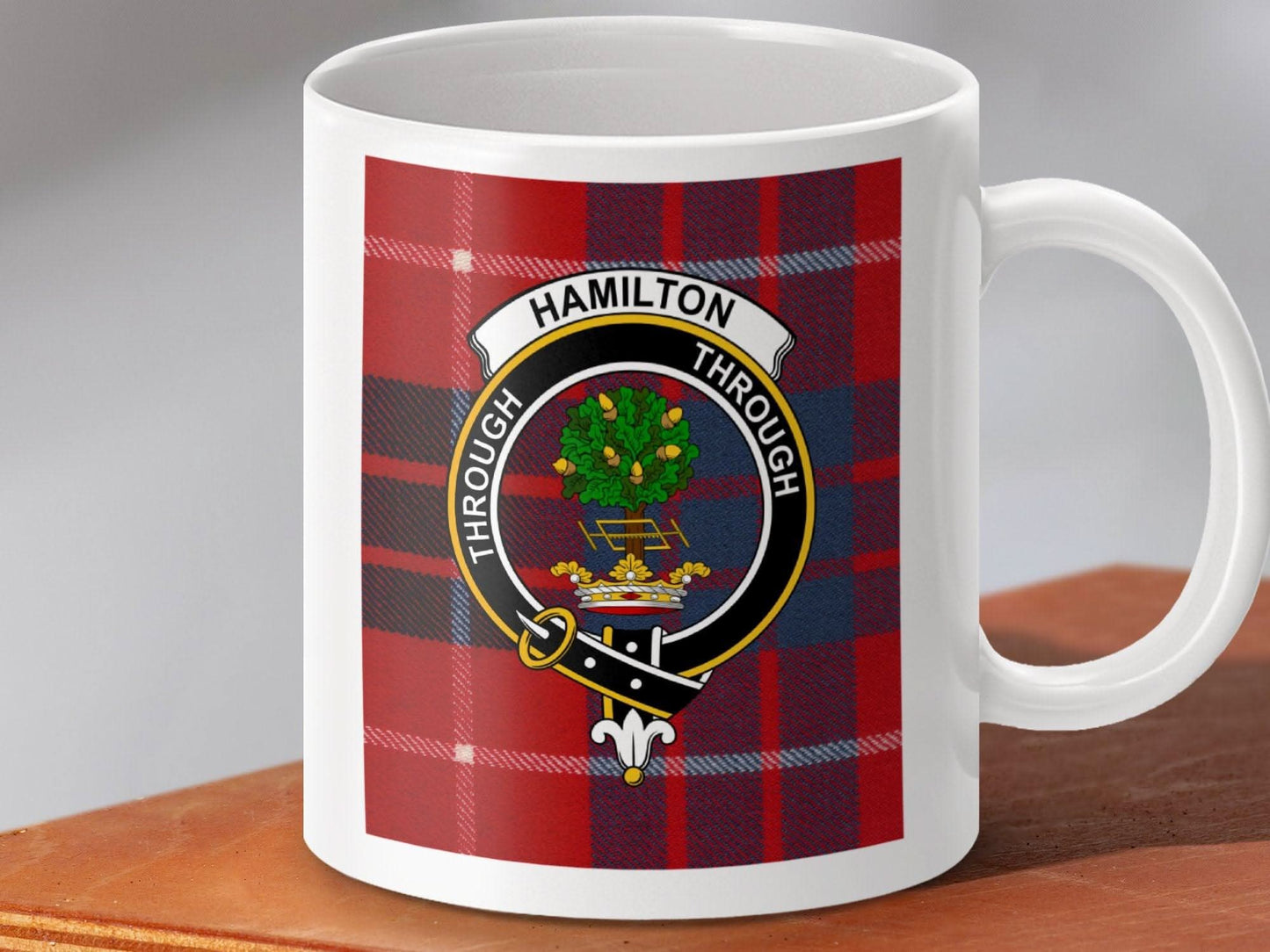 Hamilton Through Tartan Pattern Coffee Mug product