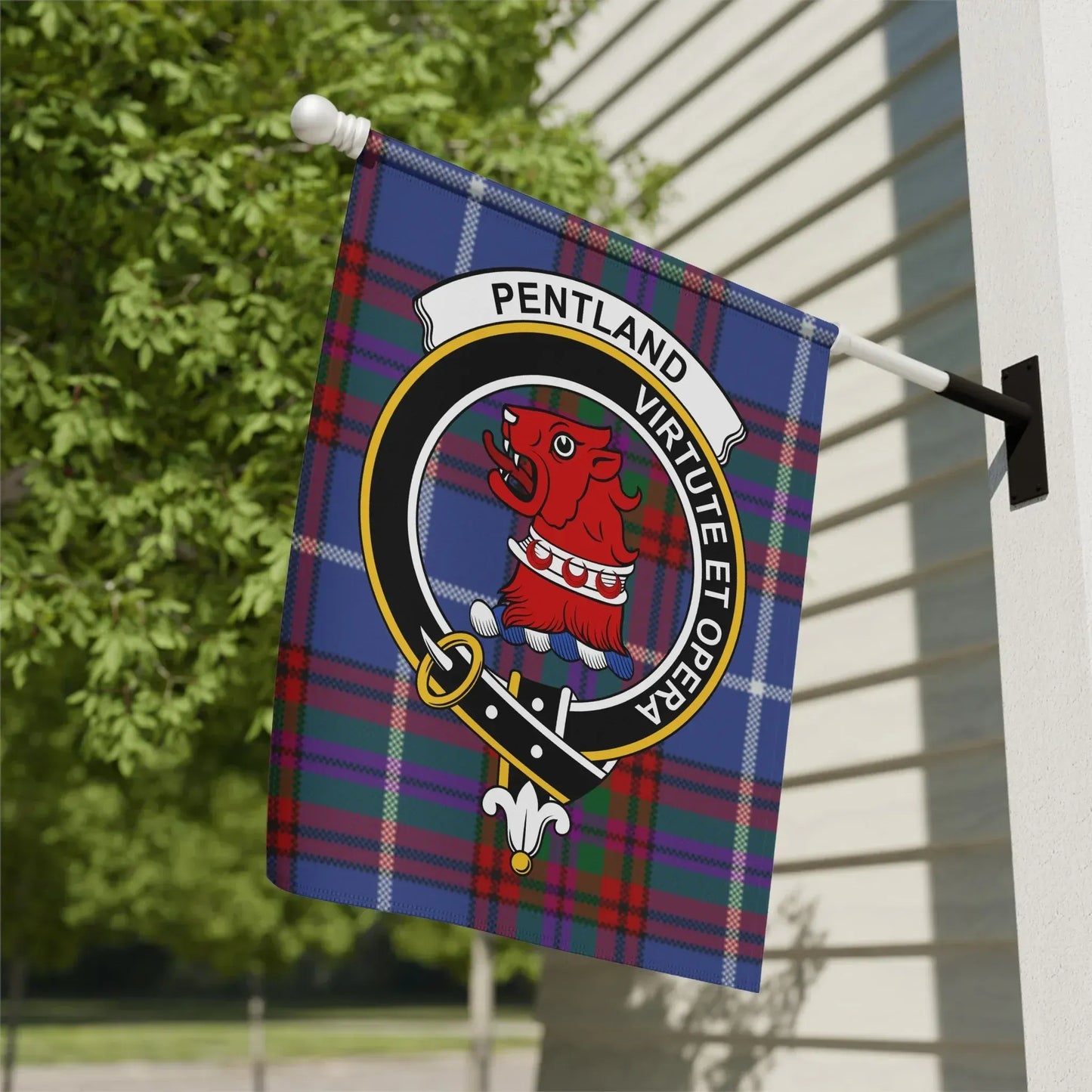 Pentland Virtute et Opera Tartan Flag product type