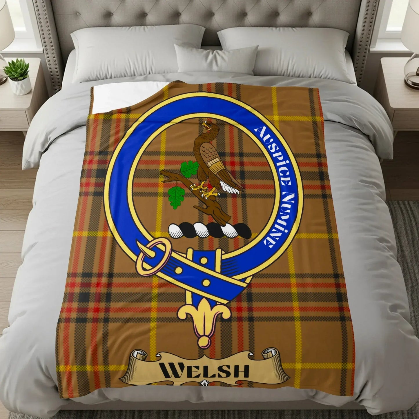 Assurge Nomenine Welsh Plaid Blanket product type