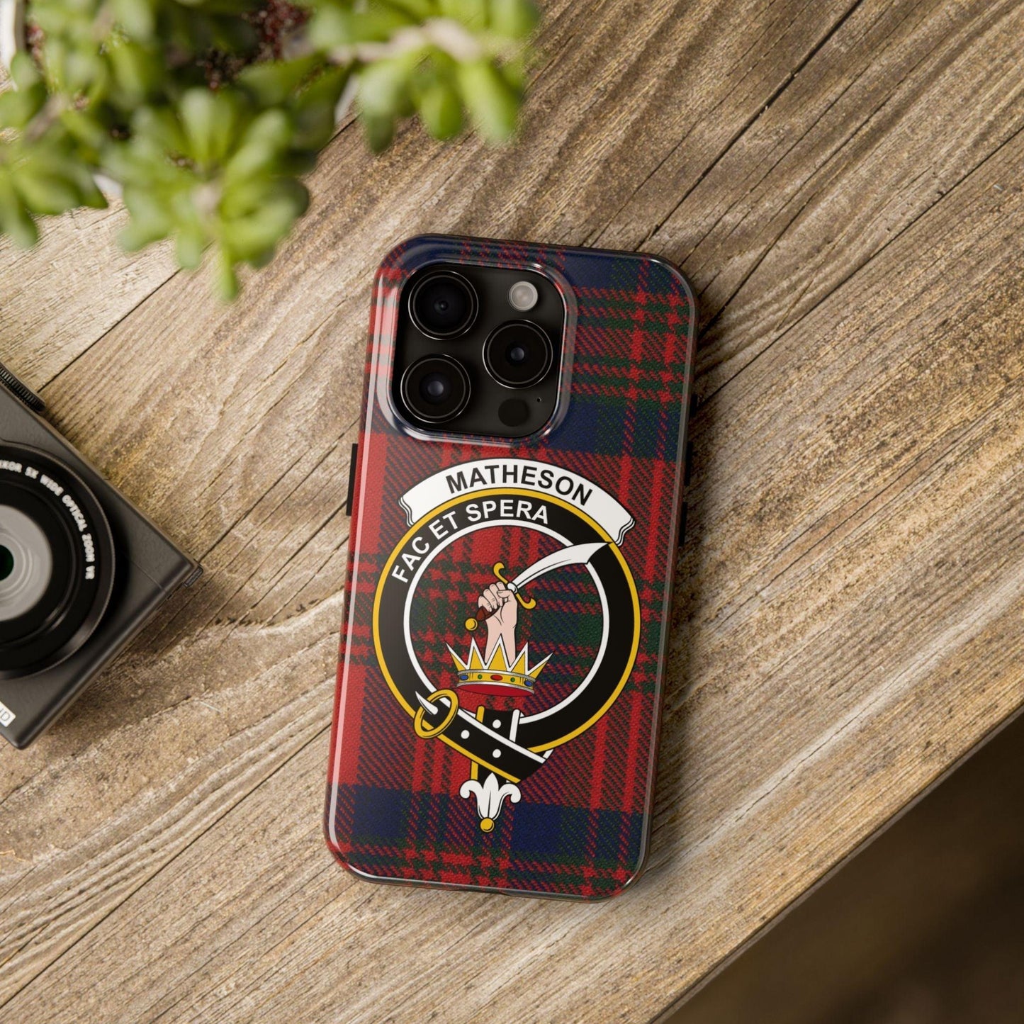 Matheson Clan Scottish Tartan Cell Phone Case - Celtic Ancestry Gifts