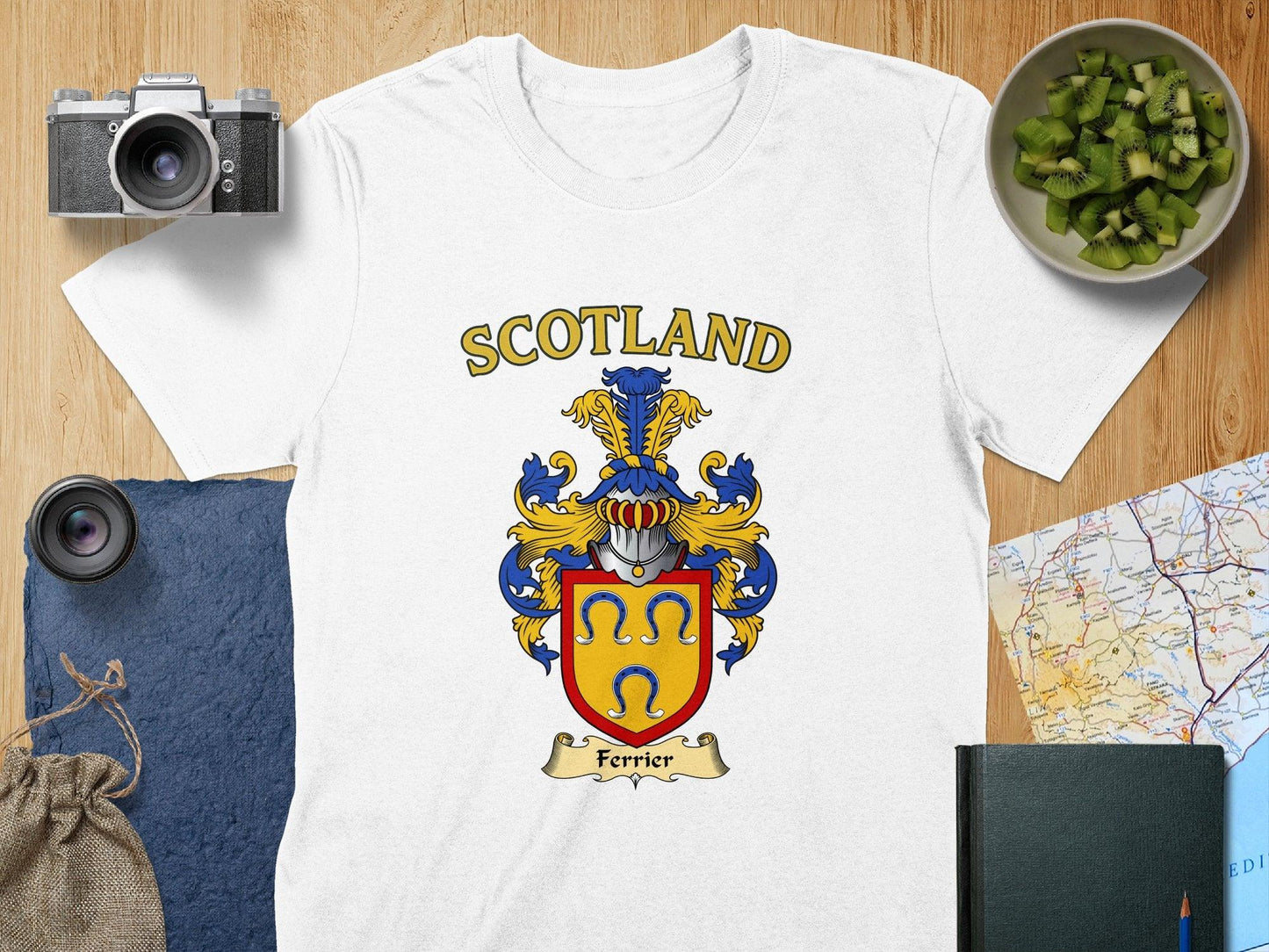 Ferrier Clan Family Crest Scotland T-Shirt - Celtic Ancestry Gifts