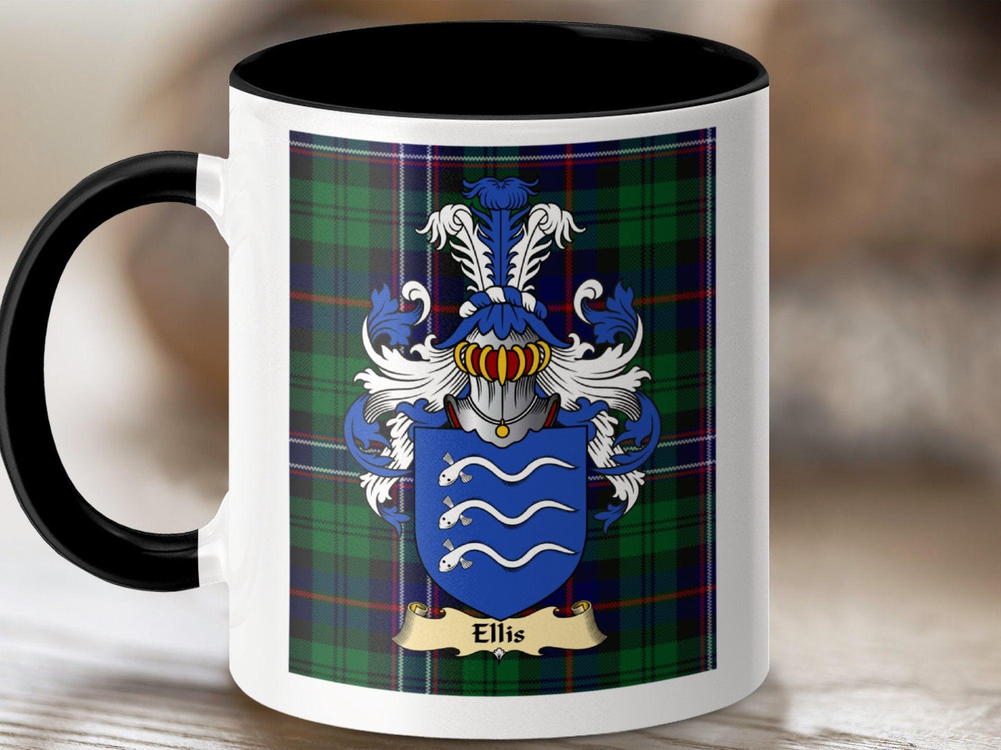 Clan Ellis Coat Of Arms Scottish Mug - Celtic Ancestry Gifts