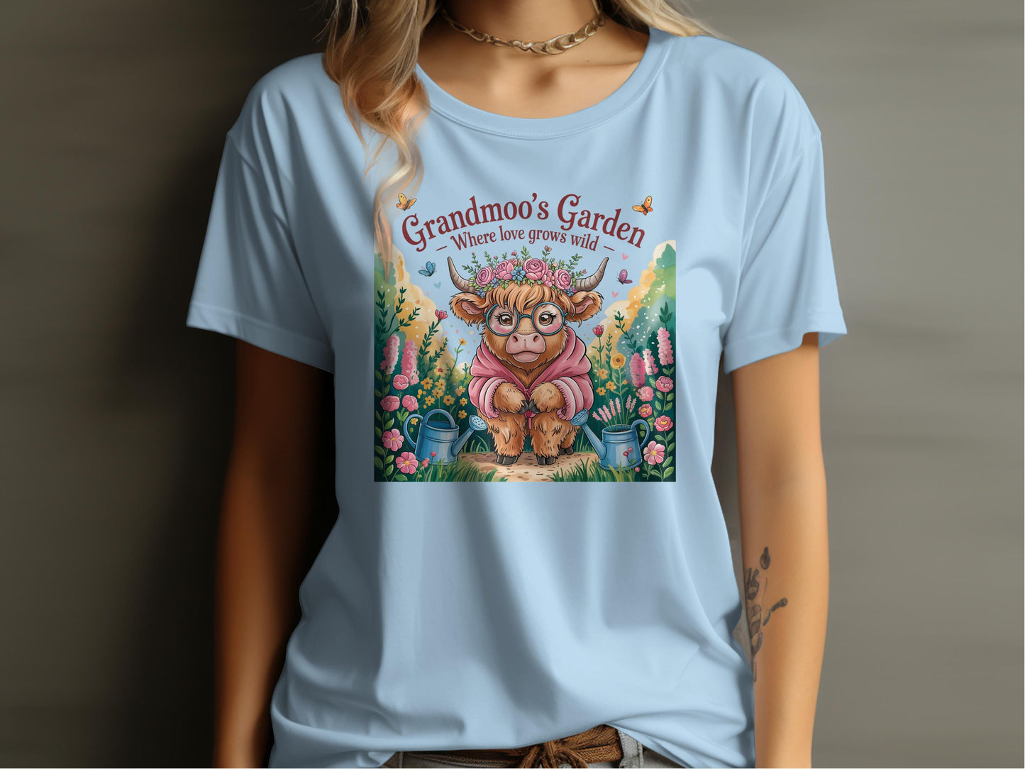 Grandmoo's Garden Where Love Grows Wild T-shirt product